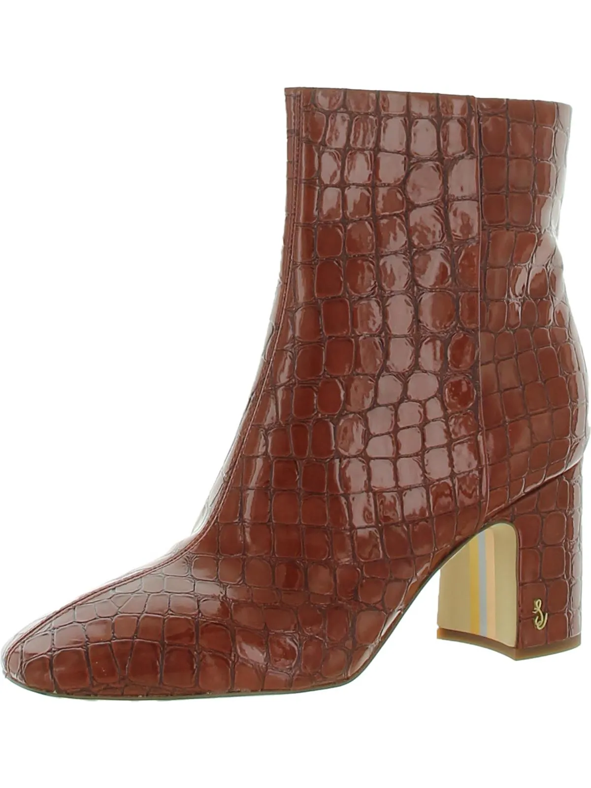 Fawn Womens Dressy Leather Ankle Boots