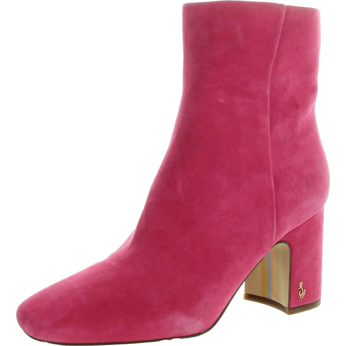 Fawn Womens Dressy Leather Ankle Boots