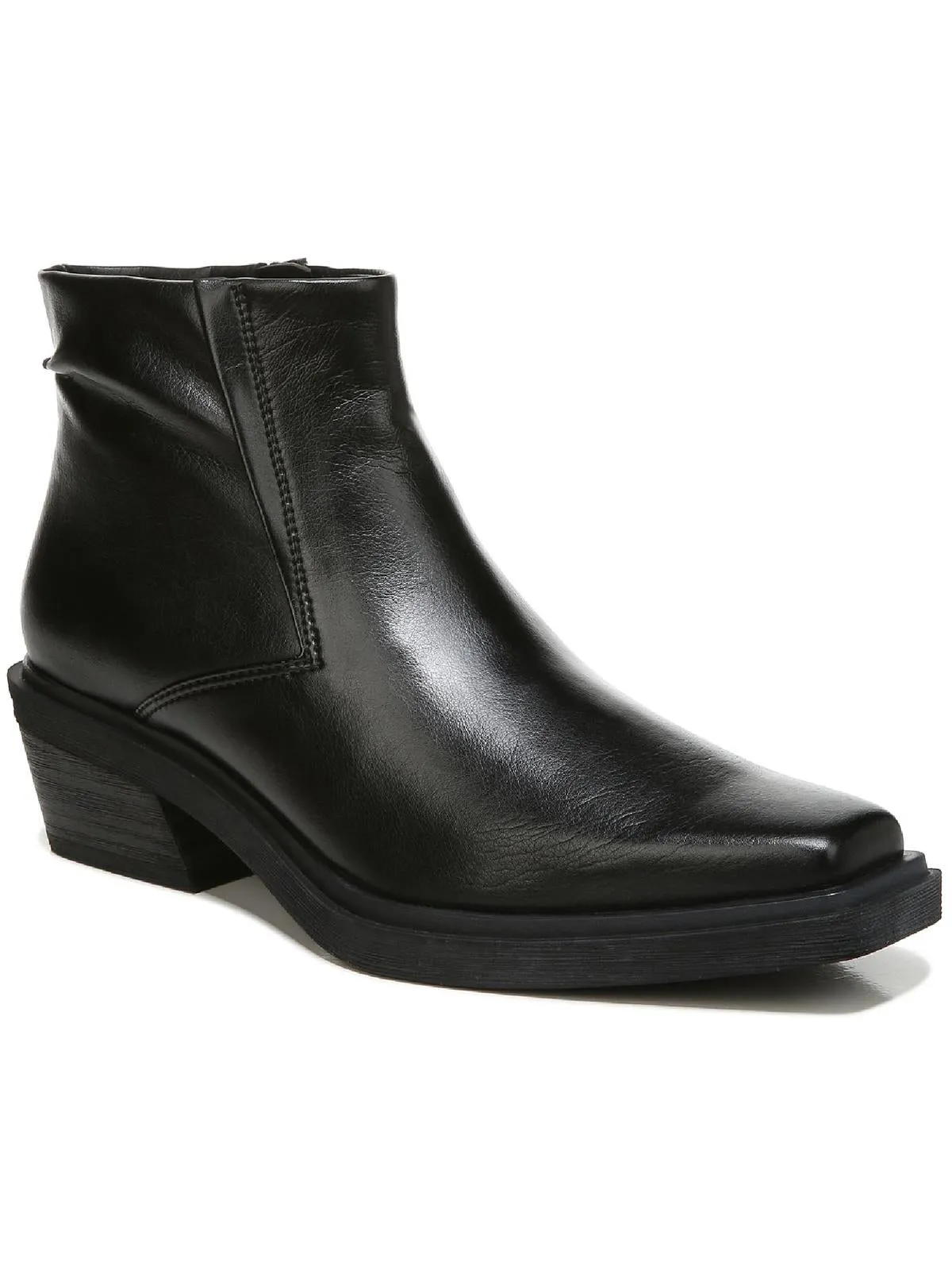 Forta Womens Zipper Square Toe Ankle Boots