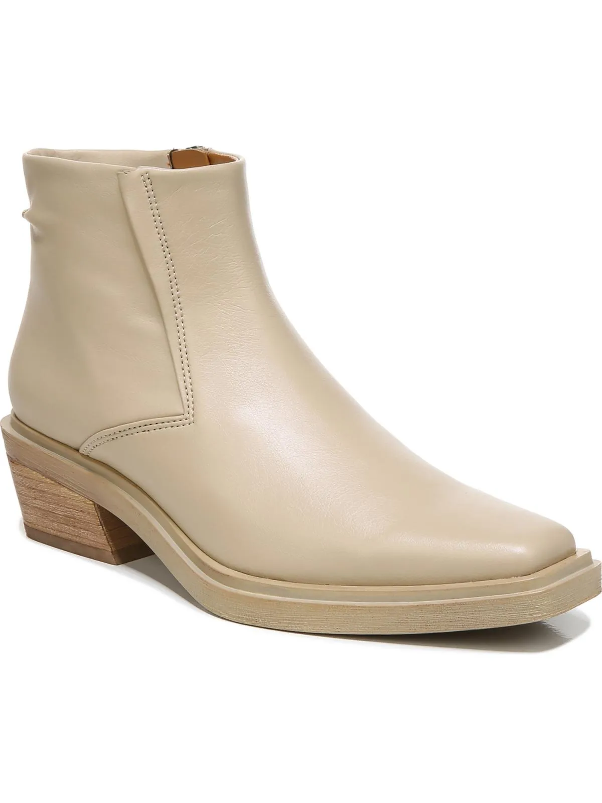 Forta Womens Zipper Square Toe Ankle Boots