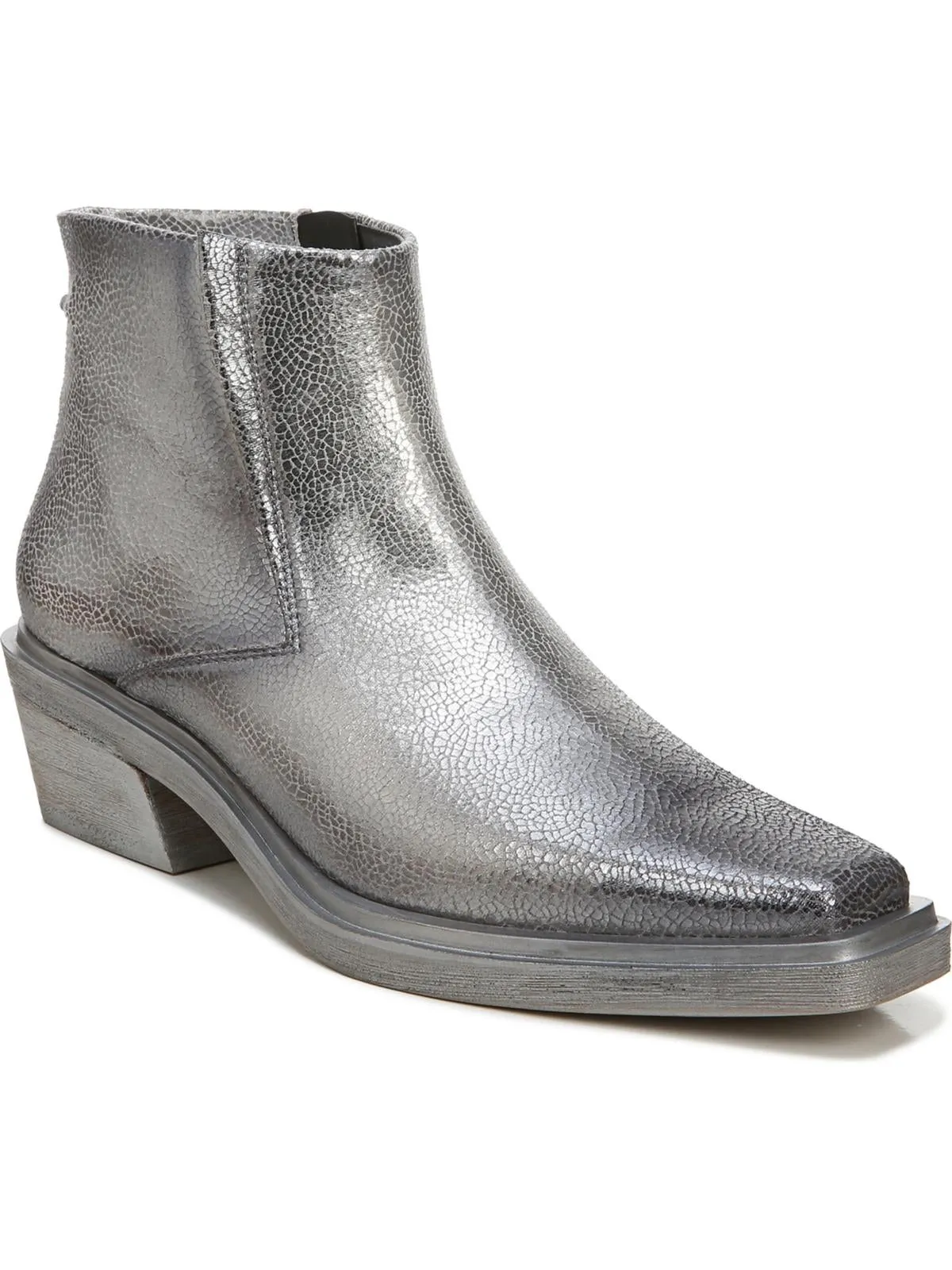 Forta Womens Zipper Square Toe Ankle Boots
