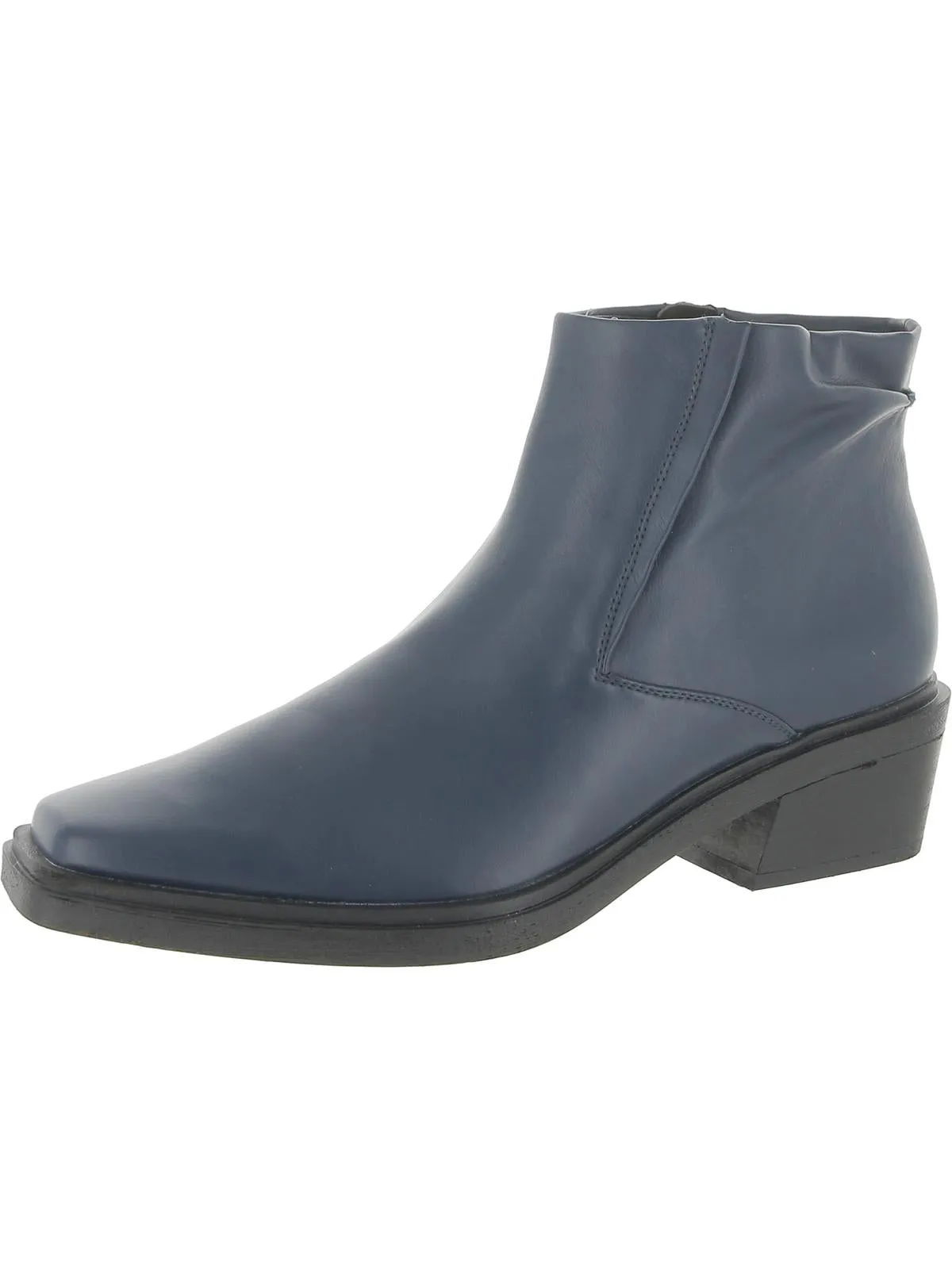Forta Womens Zipper Square Toe Ankle Boots