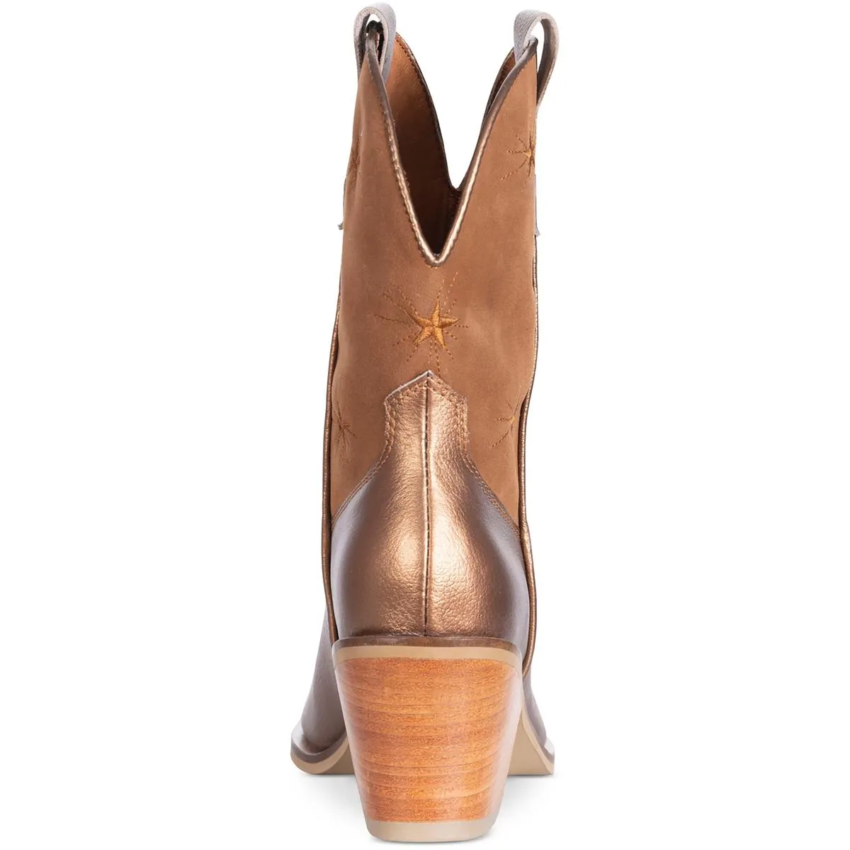 Galaxy Stars Womens Leather Pull On Booties