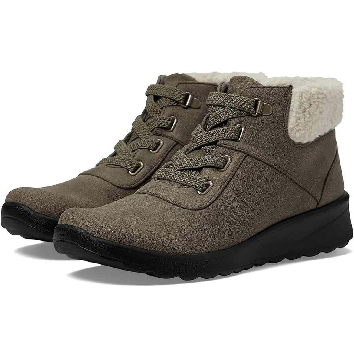 Generation Womens Faux Suede Cushioned Footbed Booties
