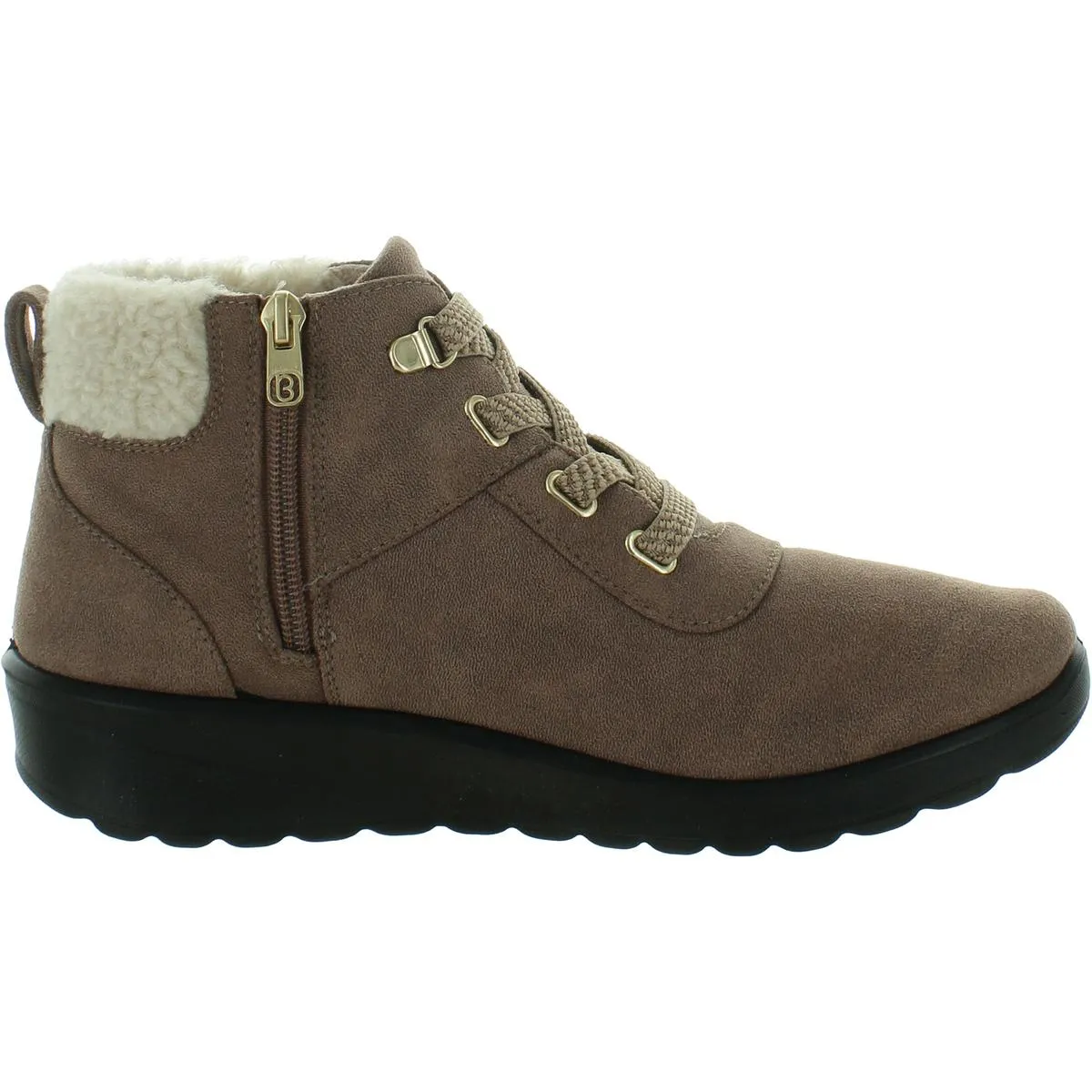 Generation Womens Faux Suede Cushioned Footbed Booties
