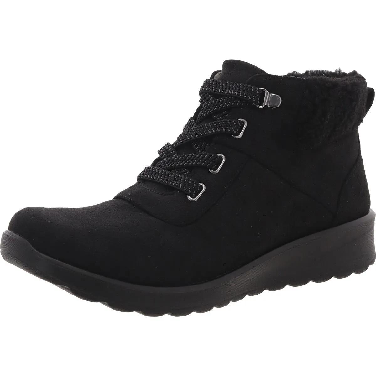 Generation Womens Faux Suede Cushioned Footbed Booties
