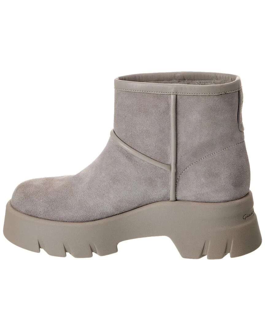 Gianvito Rossi Suede Platform Bootie