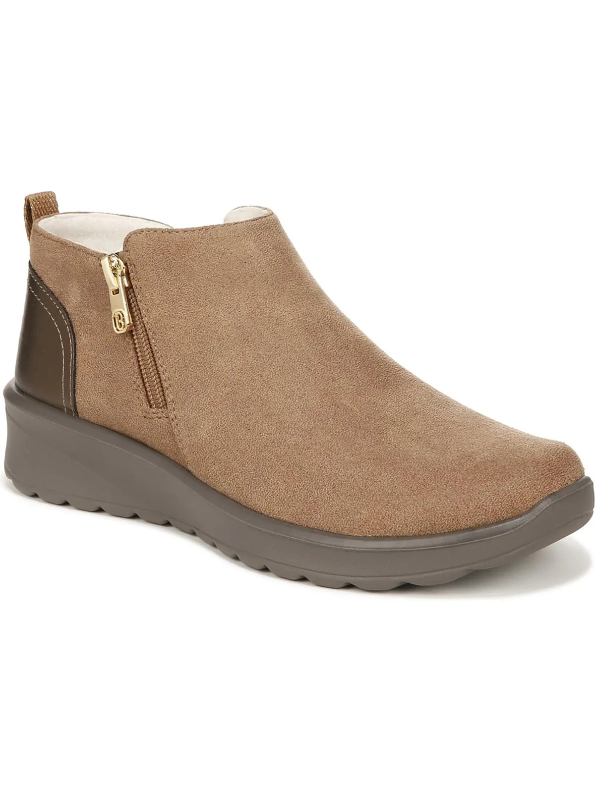 Greta Womens Faux Suede Ankle Booties