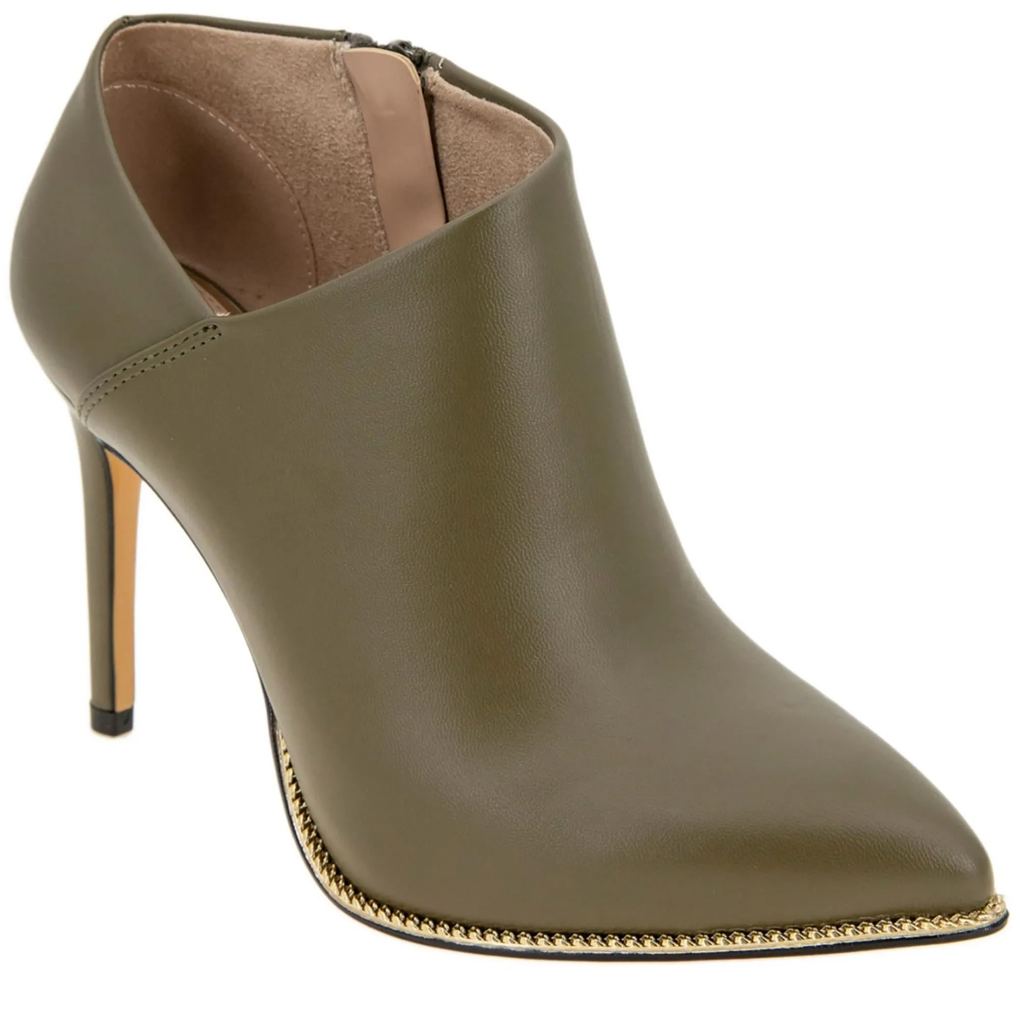 Hadix Womens Faux leather Side Zip Ankle Boots