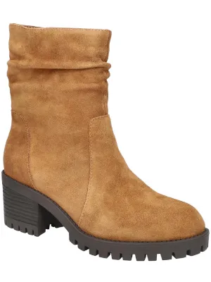 Hattie Womens Faux Suede/Leather Casual Ankle Boots