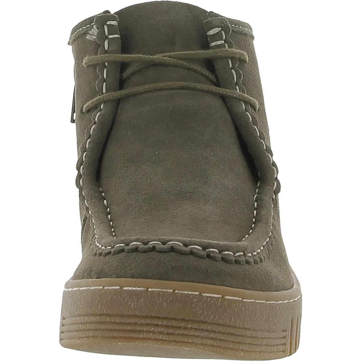 Holland Womens Suede Lug Sole Ankle Boots