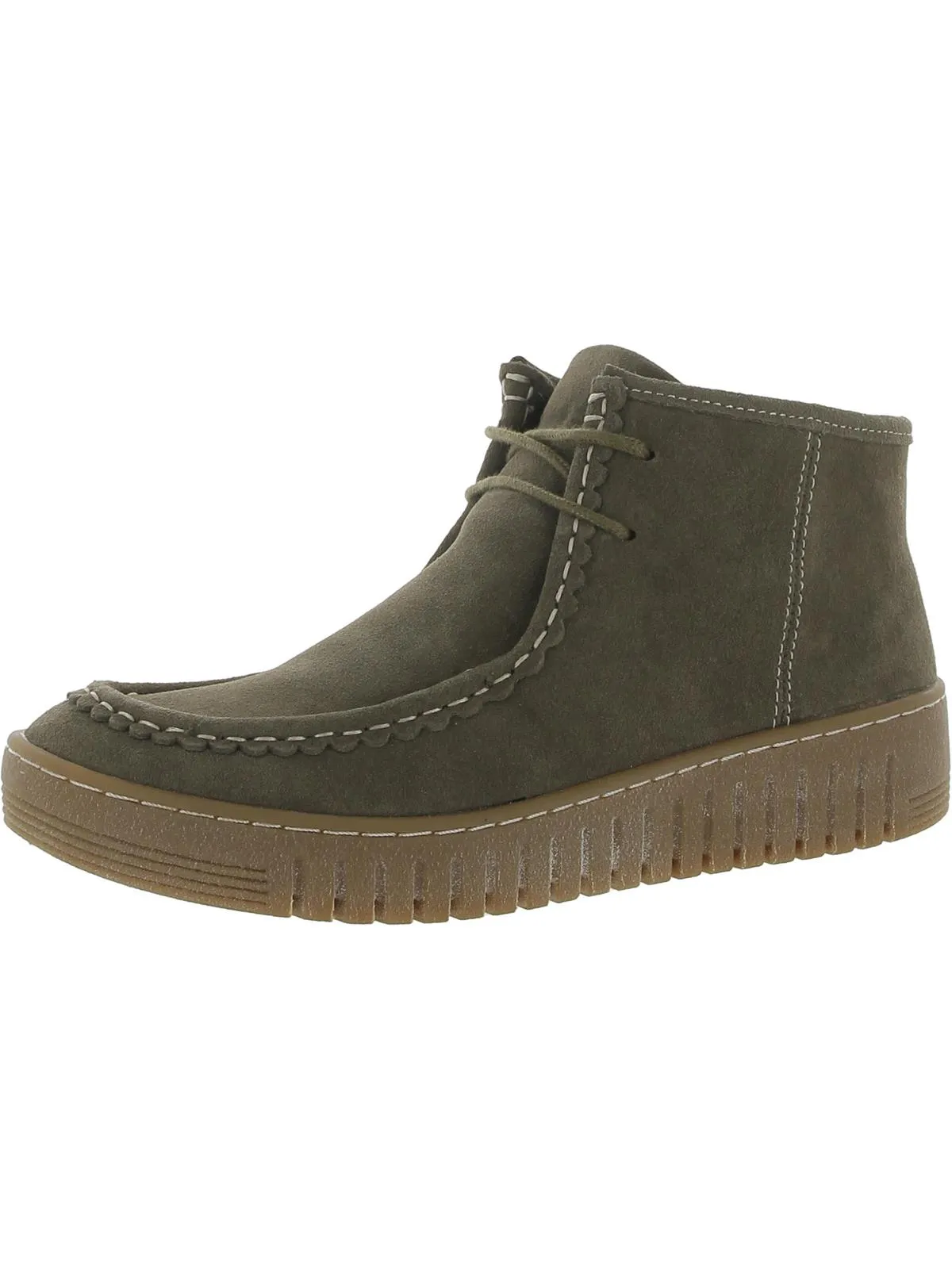 Holland Womens Suede Lug Sole Ankle Boots
