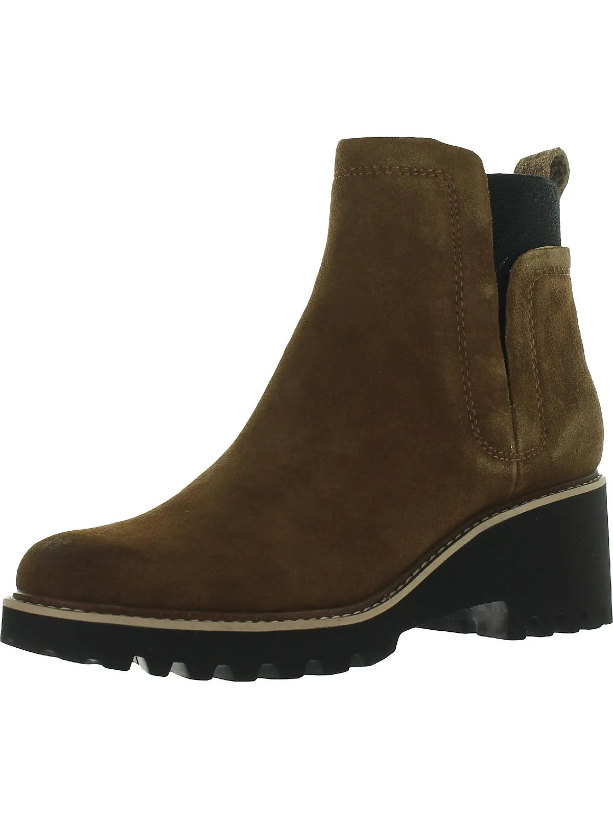 Huey Womens Lugged Sole Lug Sole Ankle Boots