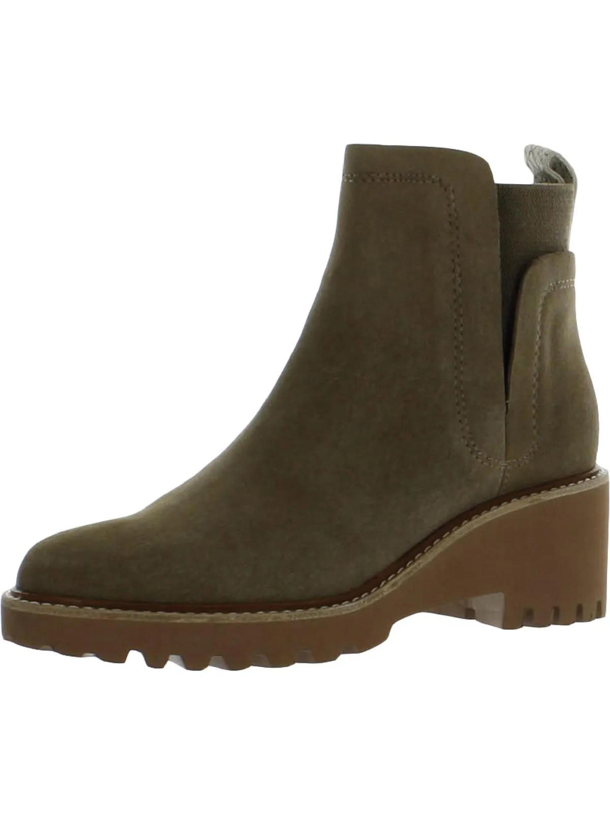 Huey Womens Lugged Sole Lug Sole Ankle Boots