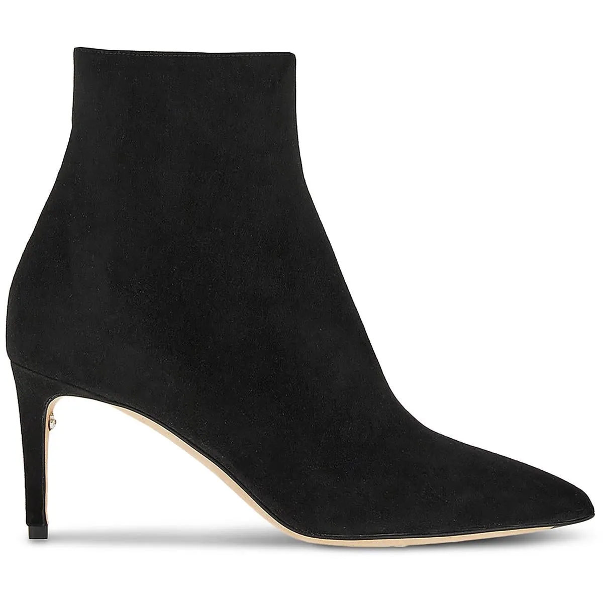 Imogen Womens Faux Suede Pointed Toe Booties