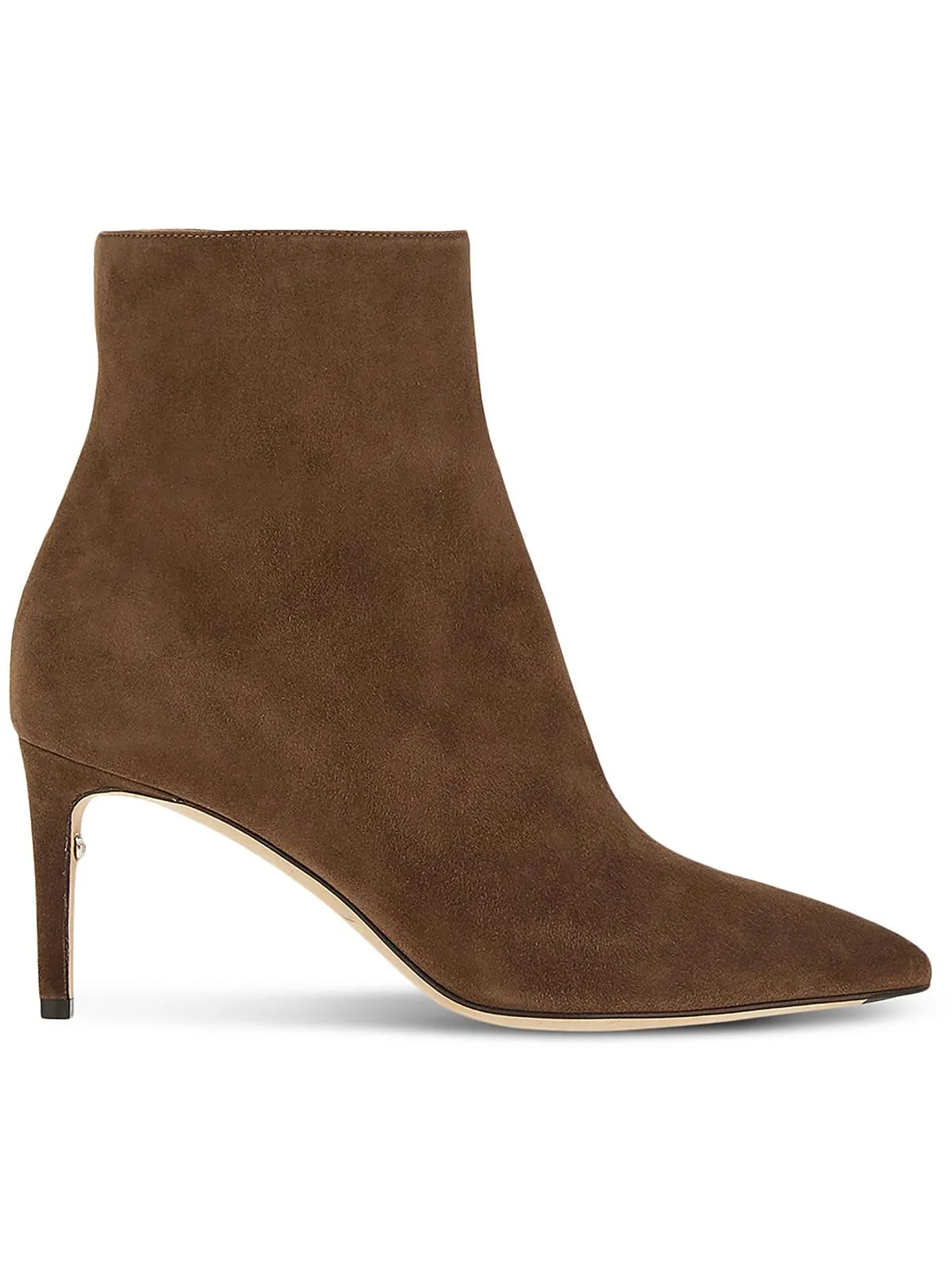 Imogen Womens Faux Suede Pointed Toe Booties