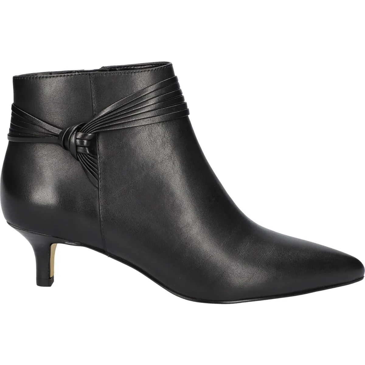 Jani Womens Leather Ankle Booties