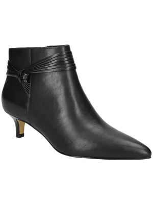 Jani Womens Leather Ankle Booties