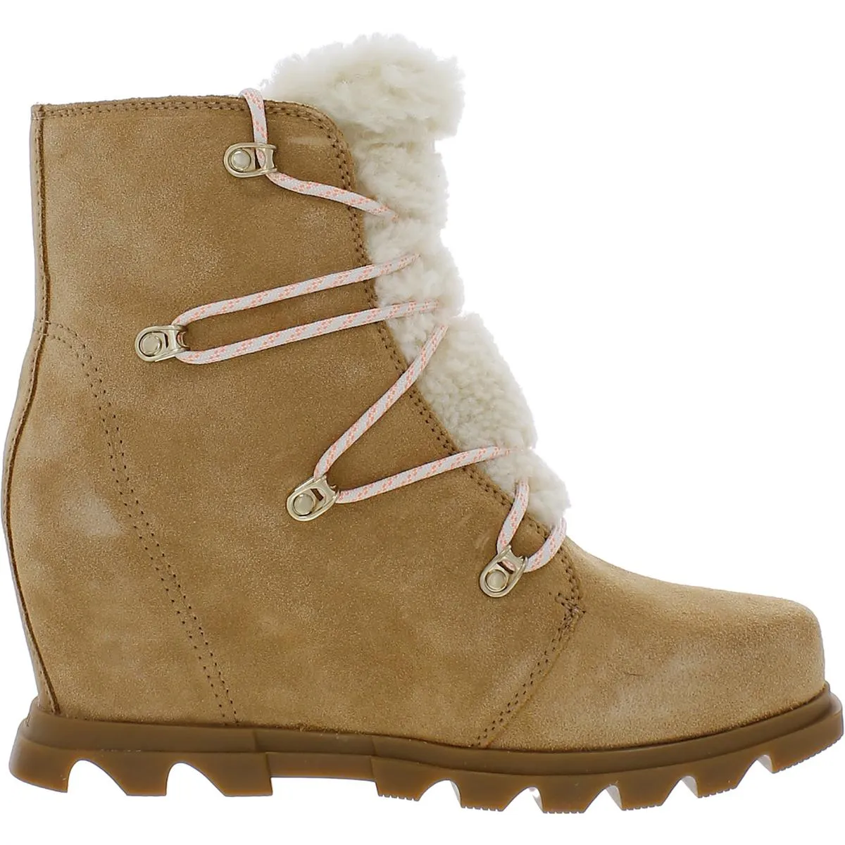 Joan Of Artic Womens Suede Ankle Wedge Boots