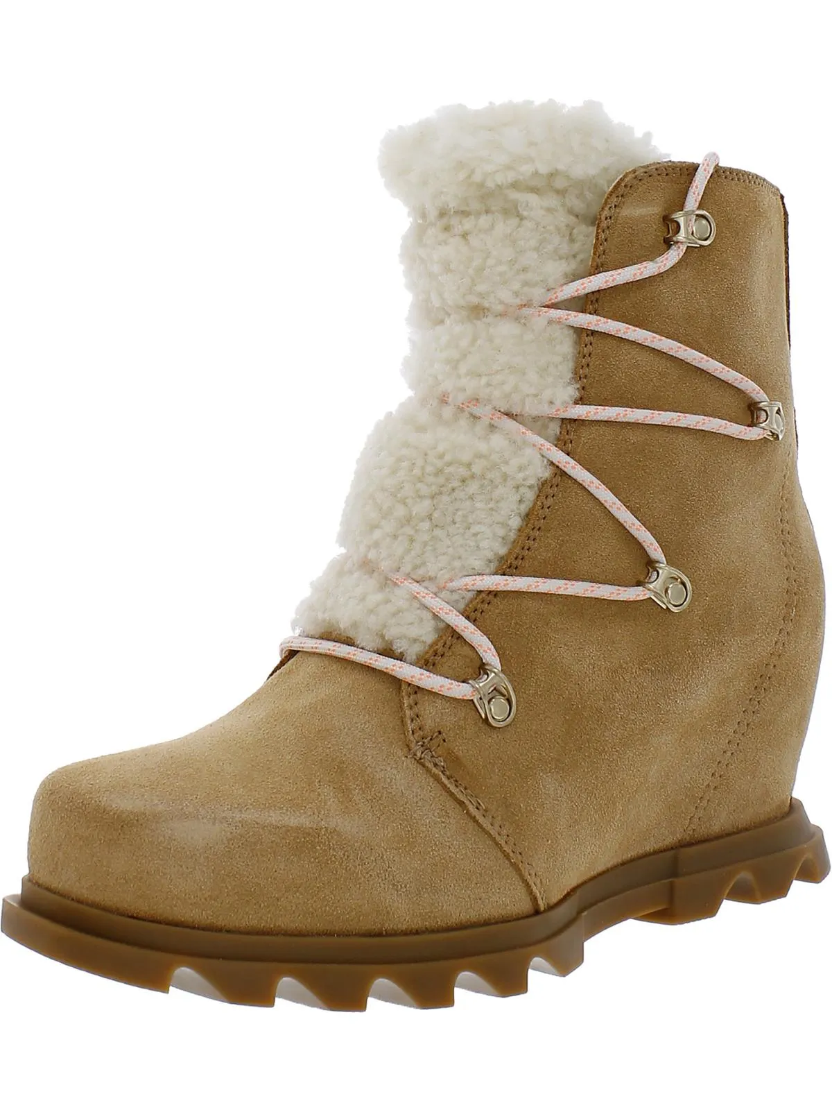 Joan Of Artic Womens Suede Ankle Wedge Boots