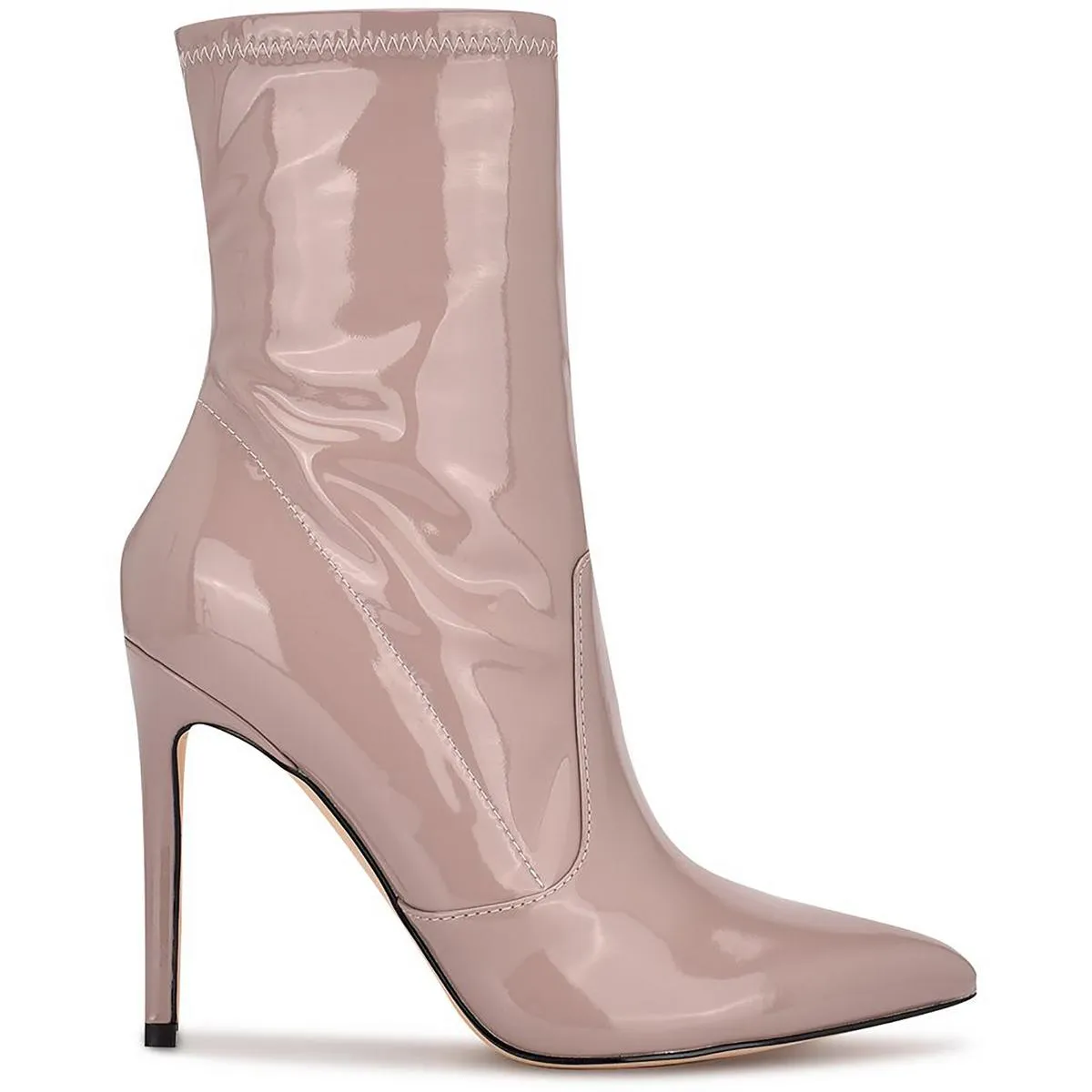 Jody 3 Womens Patent Pointed Toe Booties