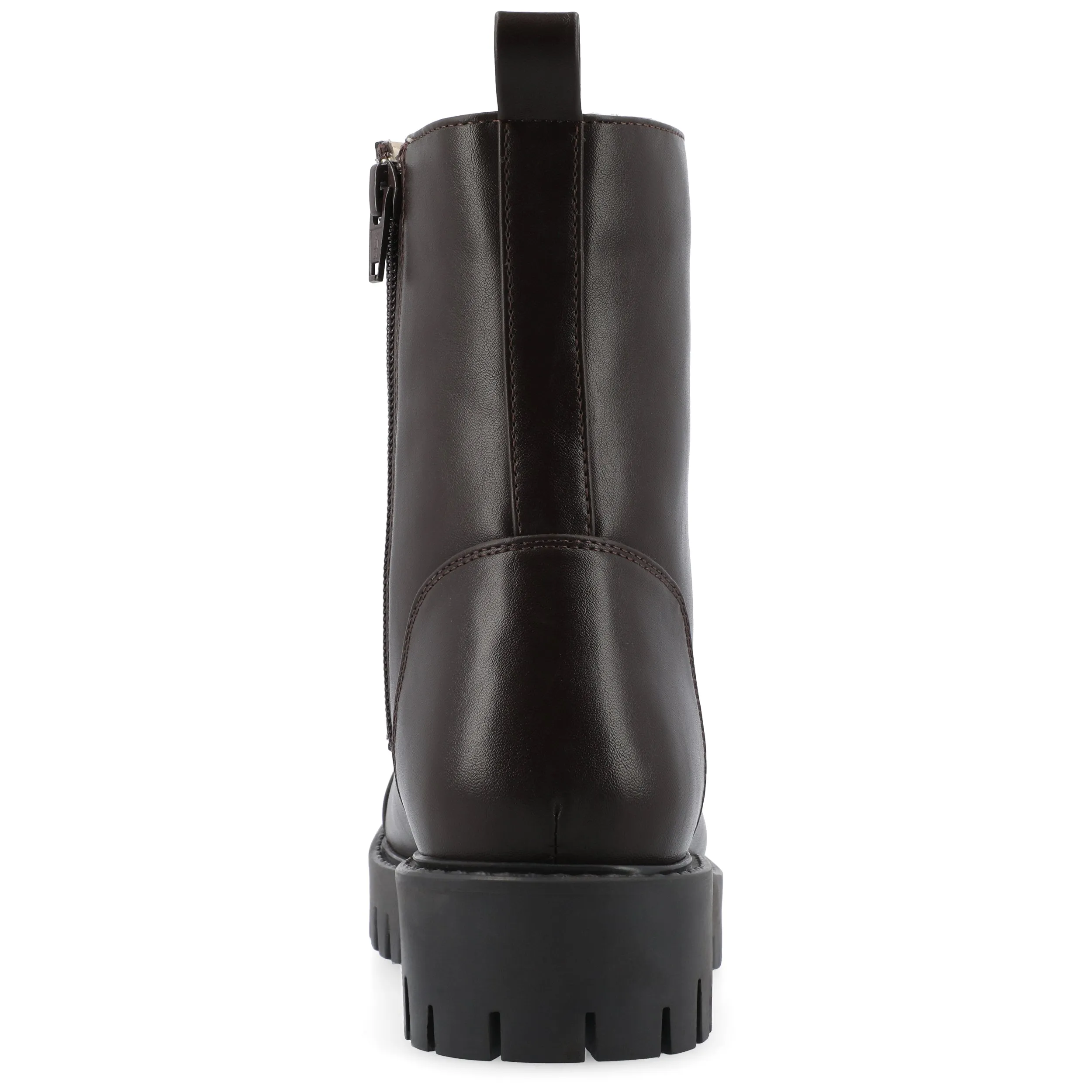 Journee Collection Medium and Wide Width Womens Aaley Tru Comfort Foam Combat Inside Zip Bootie