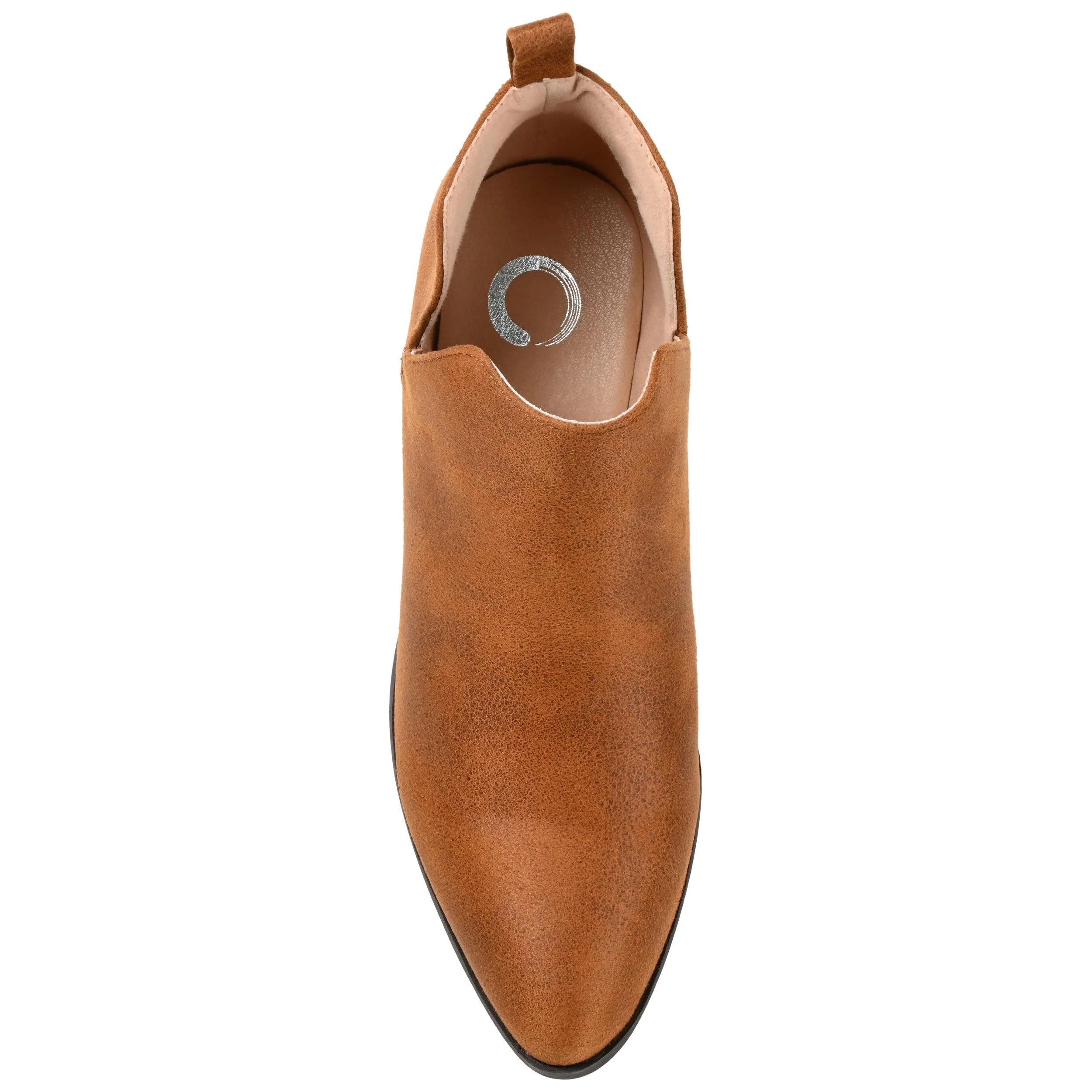 Journee Collection Womens Lola Pull On Stacked Heel Booties