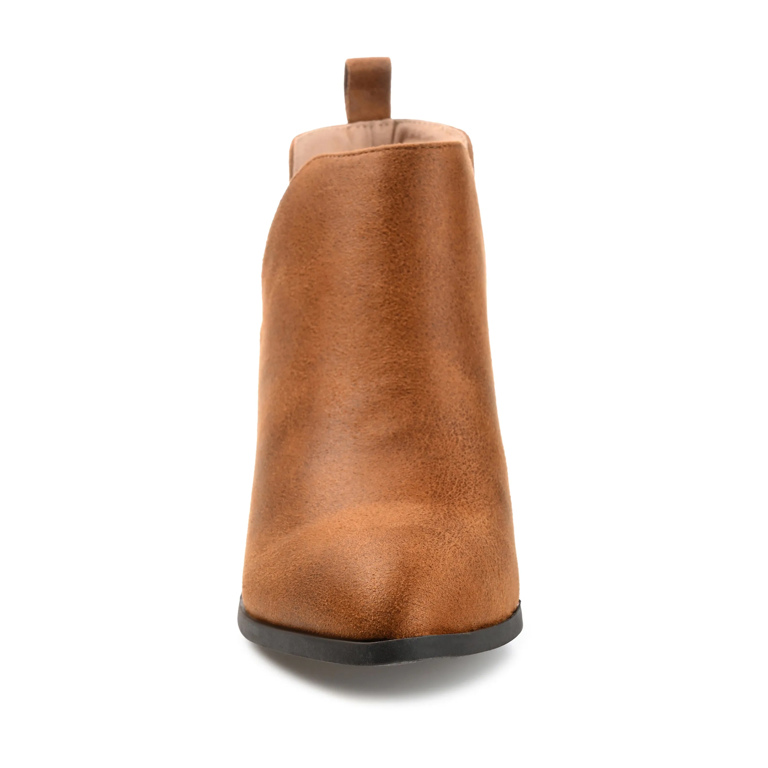 Journee Collection Womens Lola Pull On Stacked Heel Booties