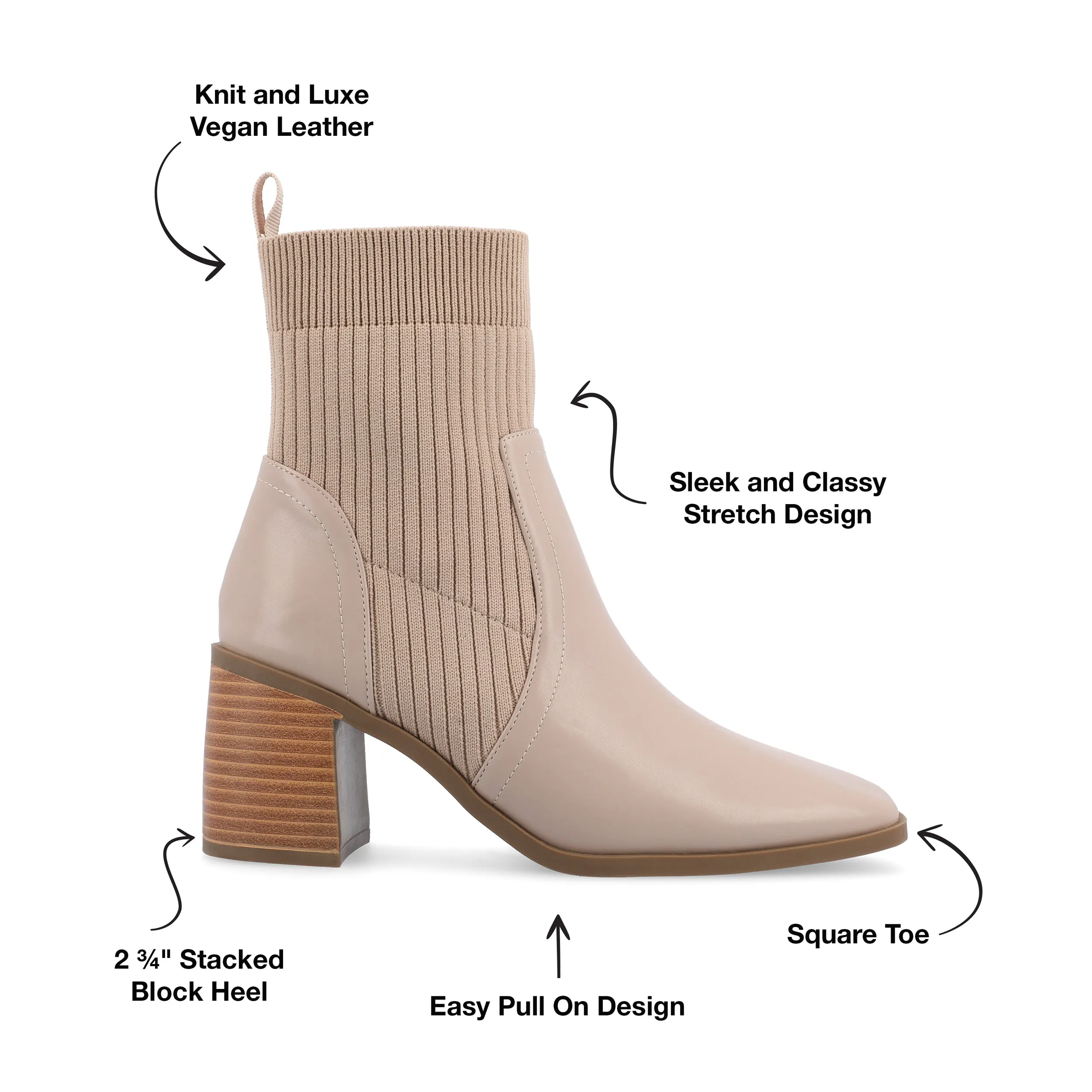 Journee Collection Women's Tru Comfort Foam Harlowe Booties