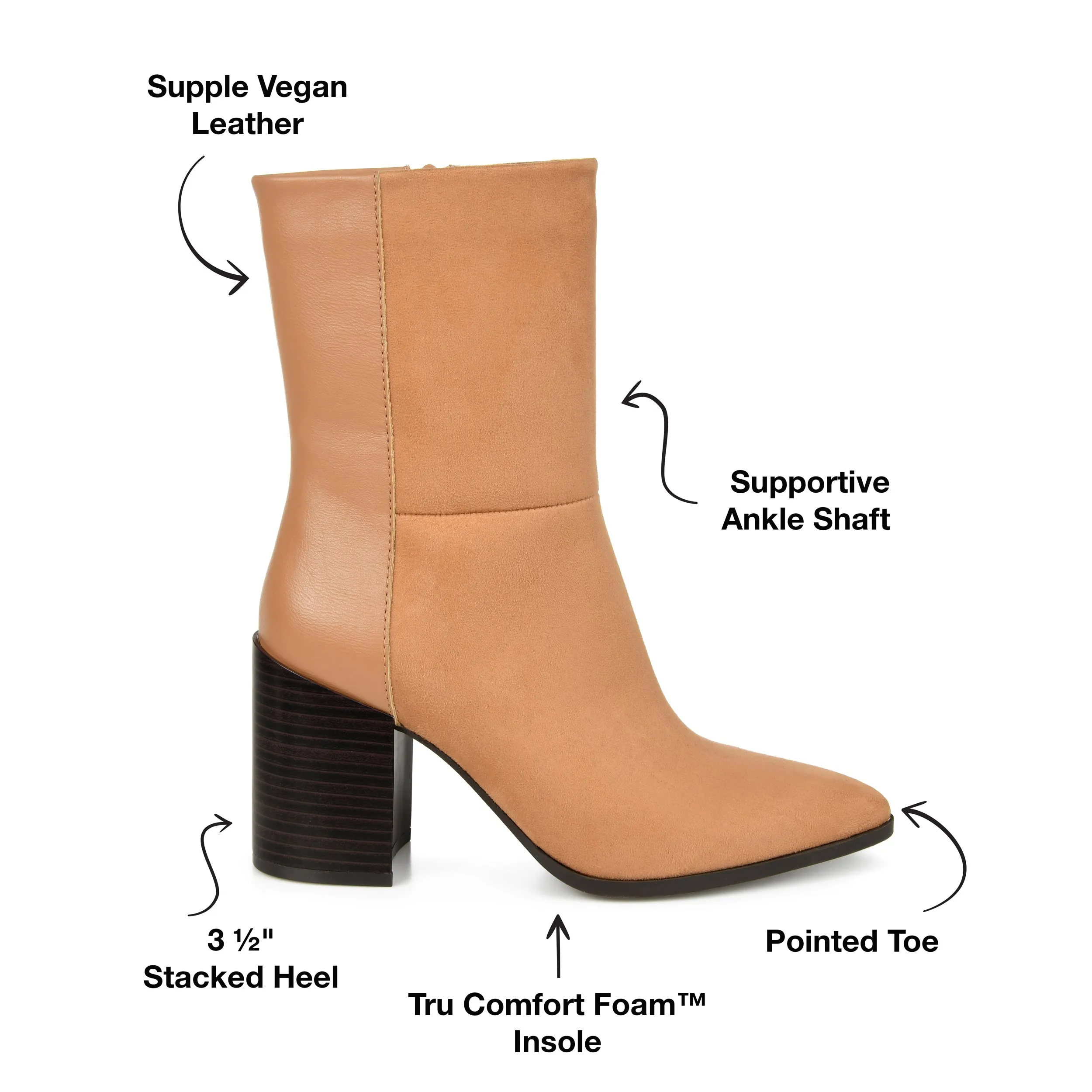 Journee Collection Women's Tru Comfort Foam Sharlie Bootie