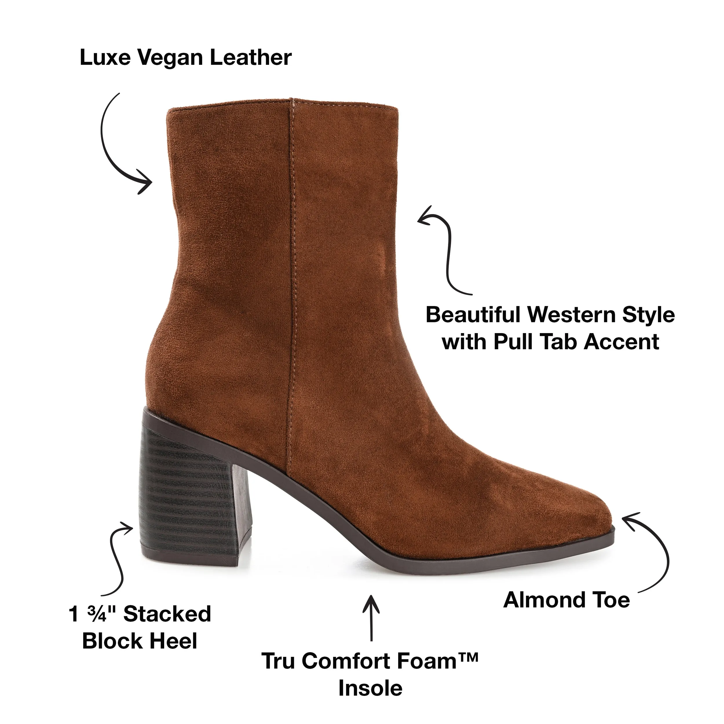 Journee Collection Women's Tru Comfort Foam Sloann Bootie