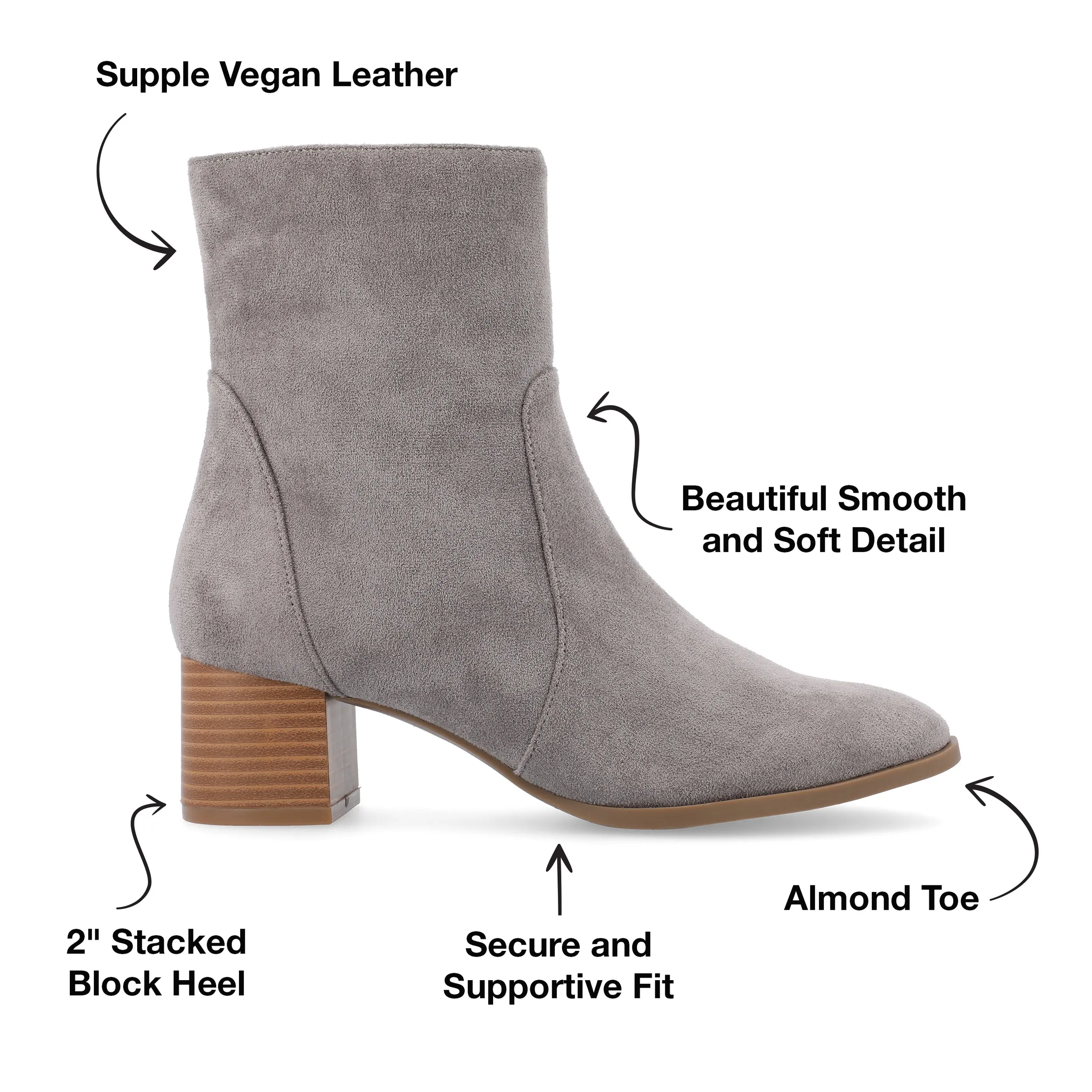 Journee Collection Women's Tru Comfort Foam Wide Width Hayven Booties