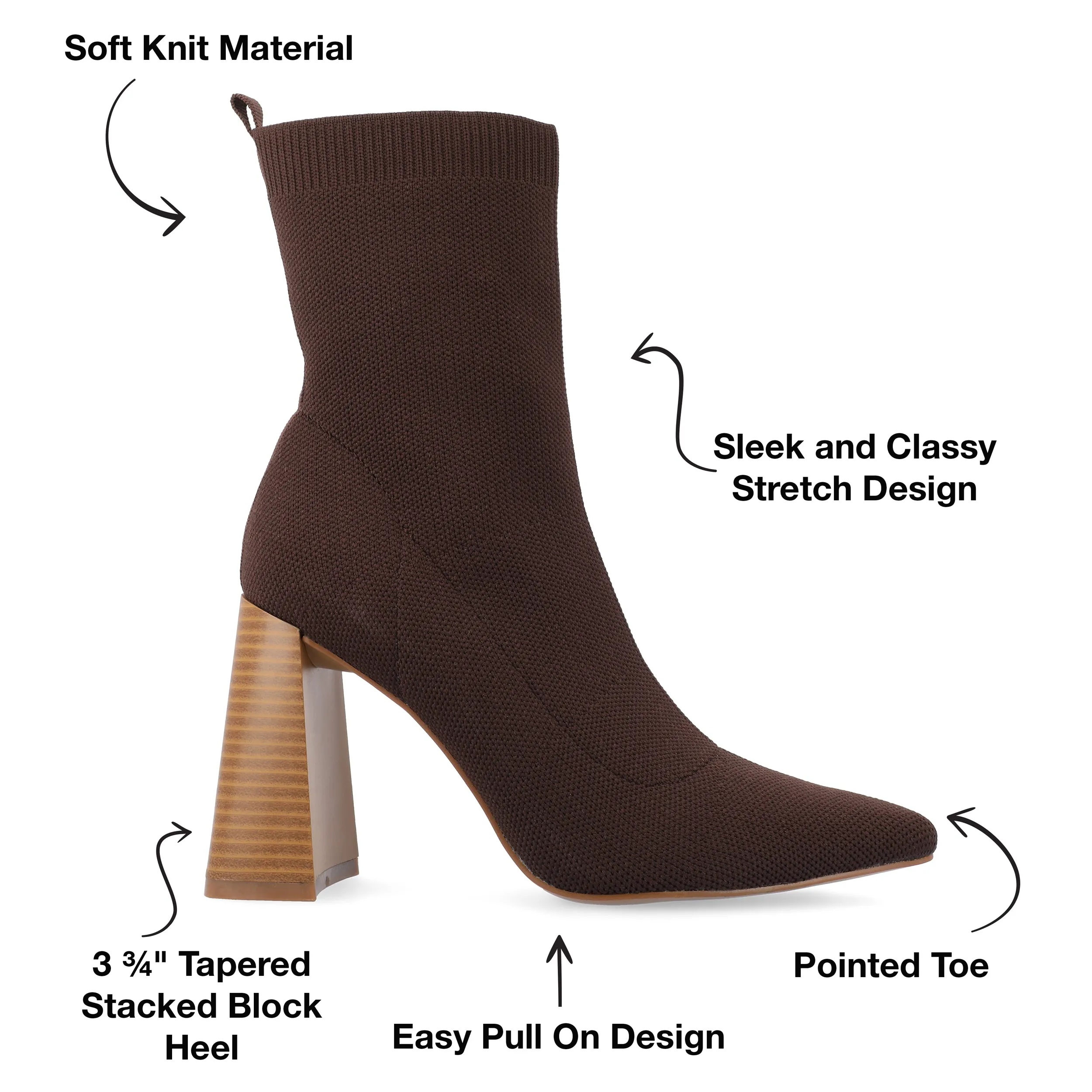 Journee Collection Women's Tru Comfort Foam Wide Width Noralinn Booties