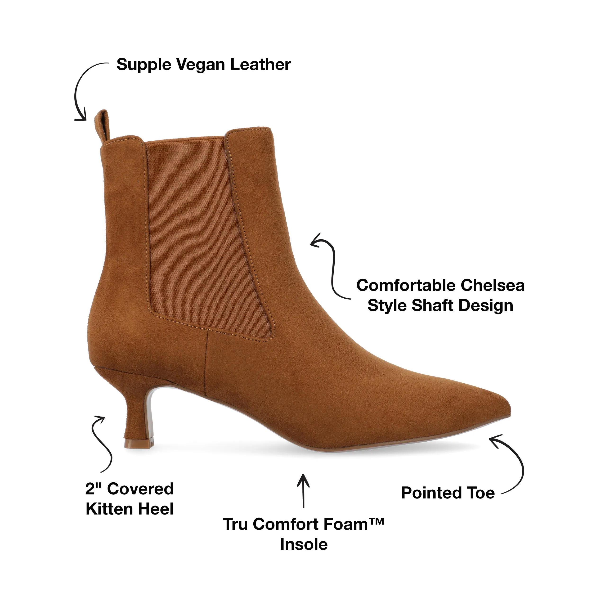 Journee Collection Women's Tru Comfort Foam Wide Width Tenlee Bootie