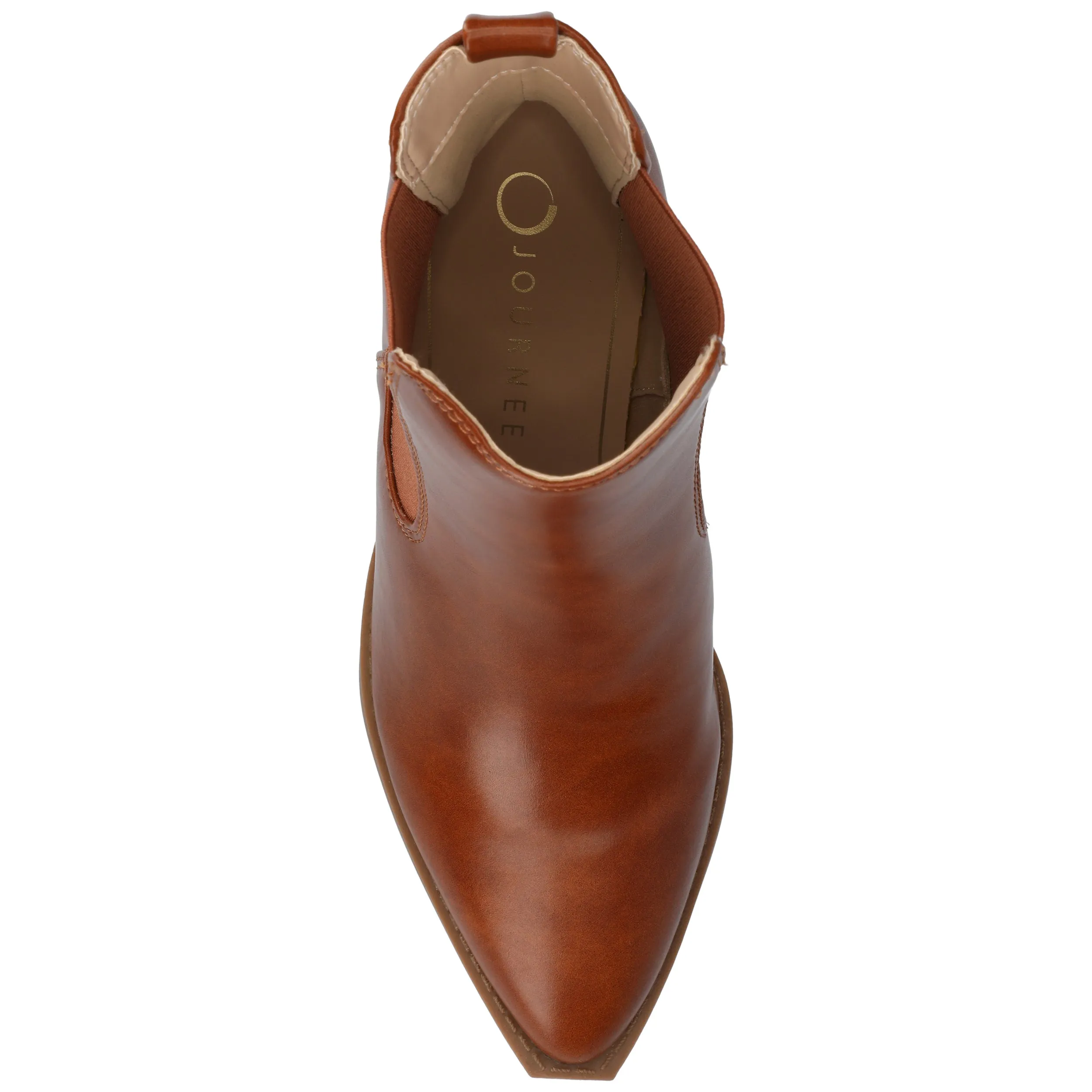 Journee Womens Rosemary Western Chelsea Booties
