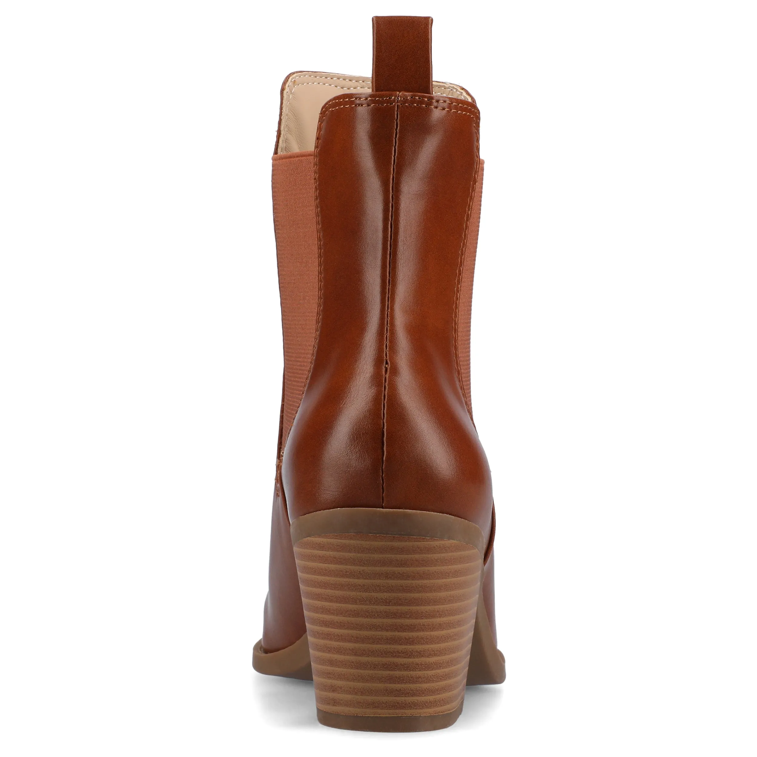 Journee Womens Rosemary Western Chelsea Booties