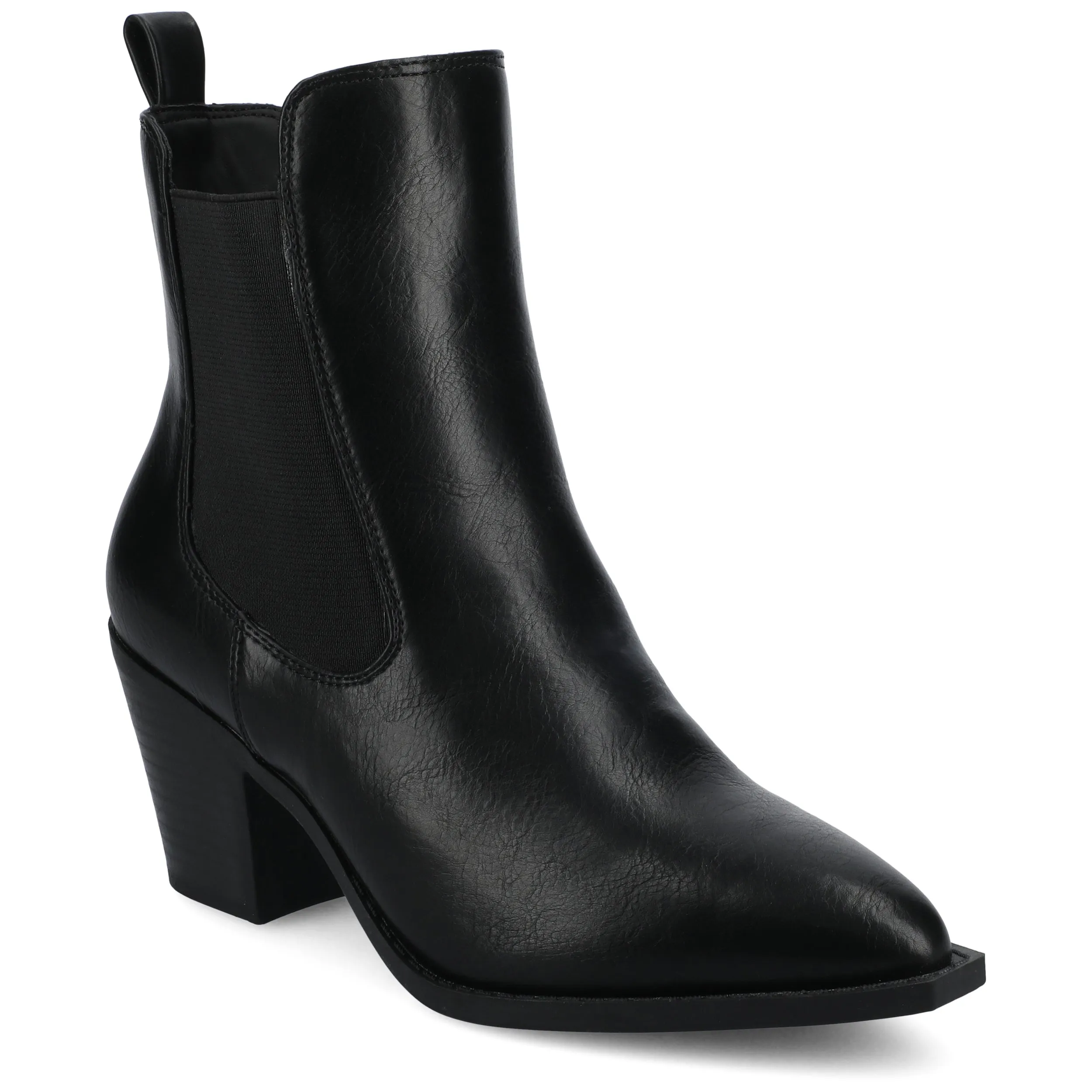Journee Womens Rosemary Western Chelsea Booties