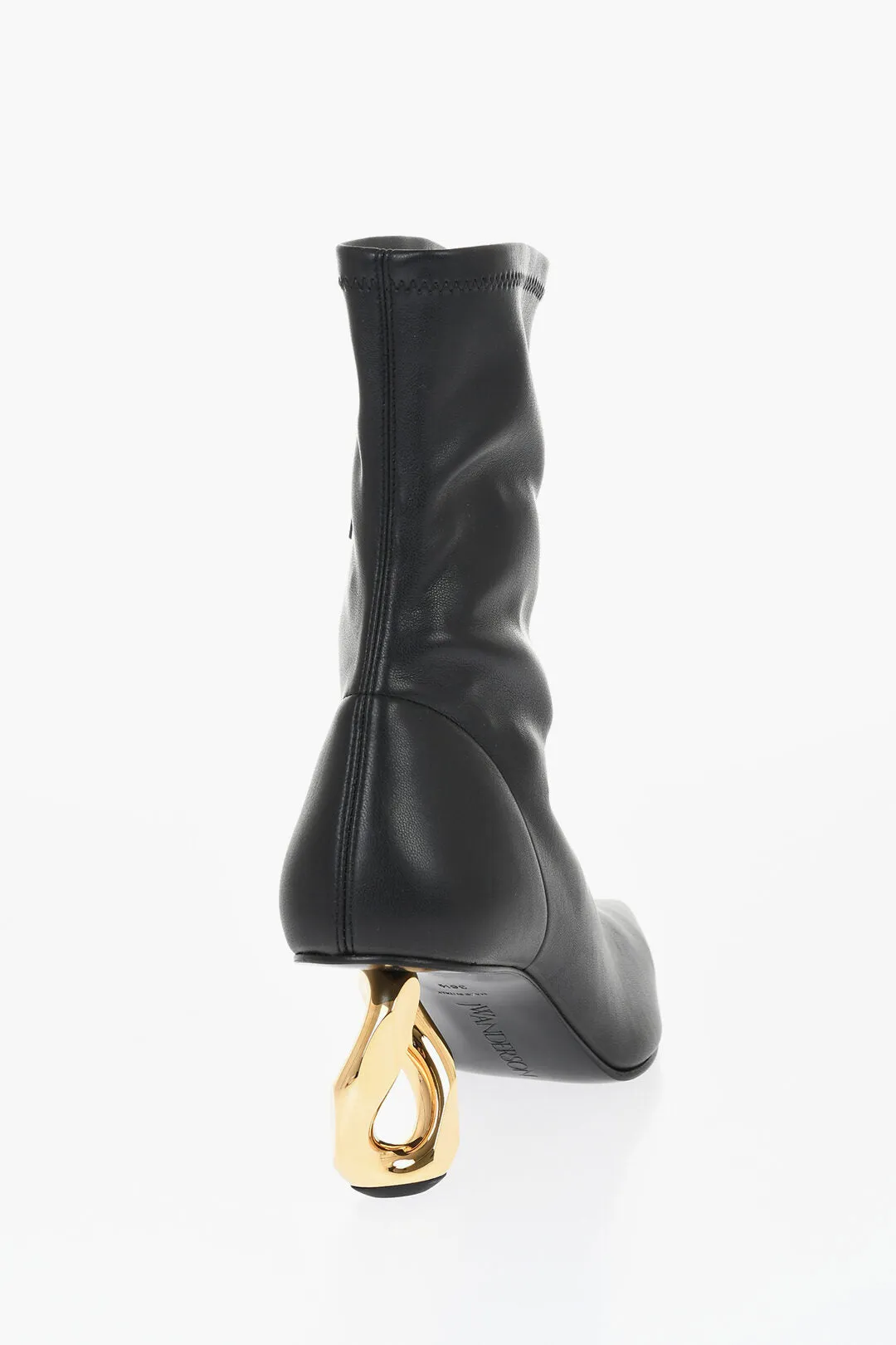 J.w.anderson Pointed Chain Booties With Statement Heel 7 Cm