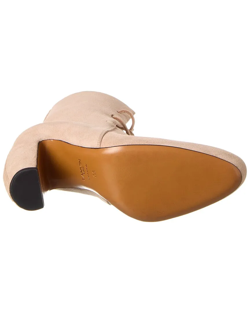 LANVIN Laced Suede Bootie