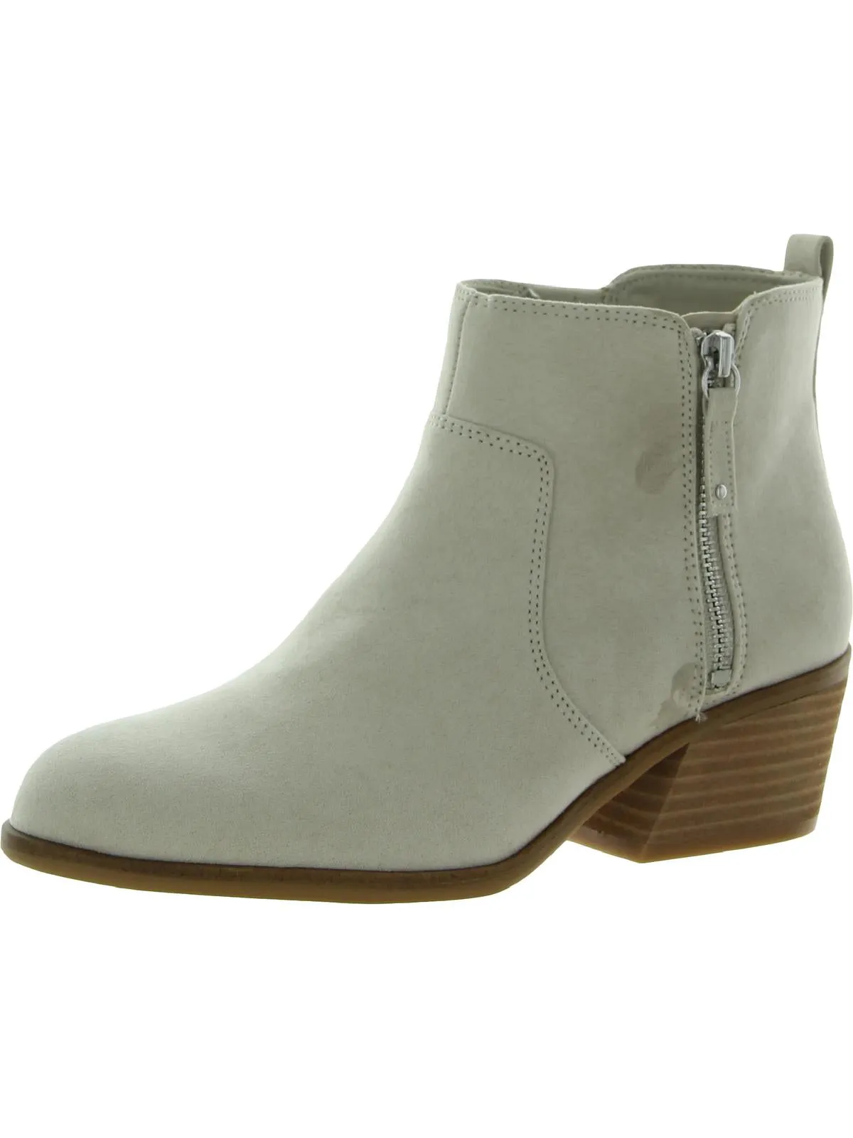 Lawless Womens Faux Leather Almond Toe Booties