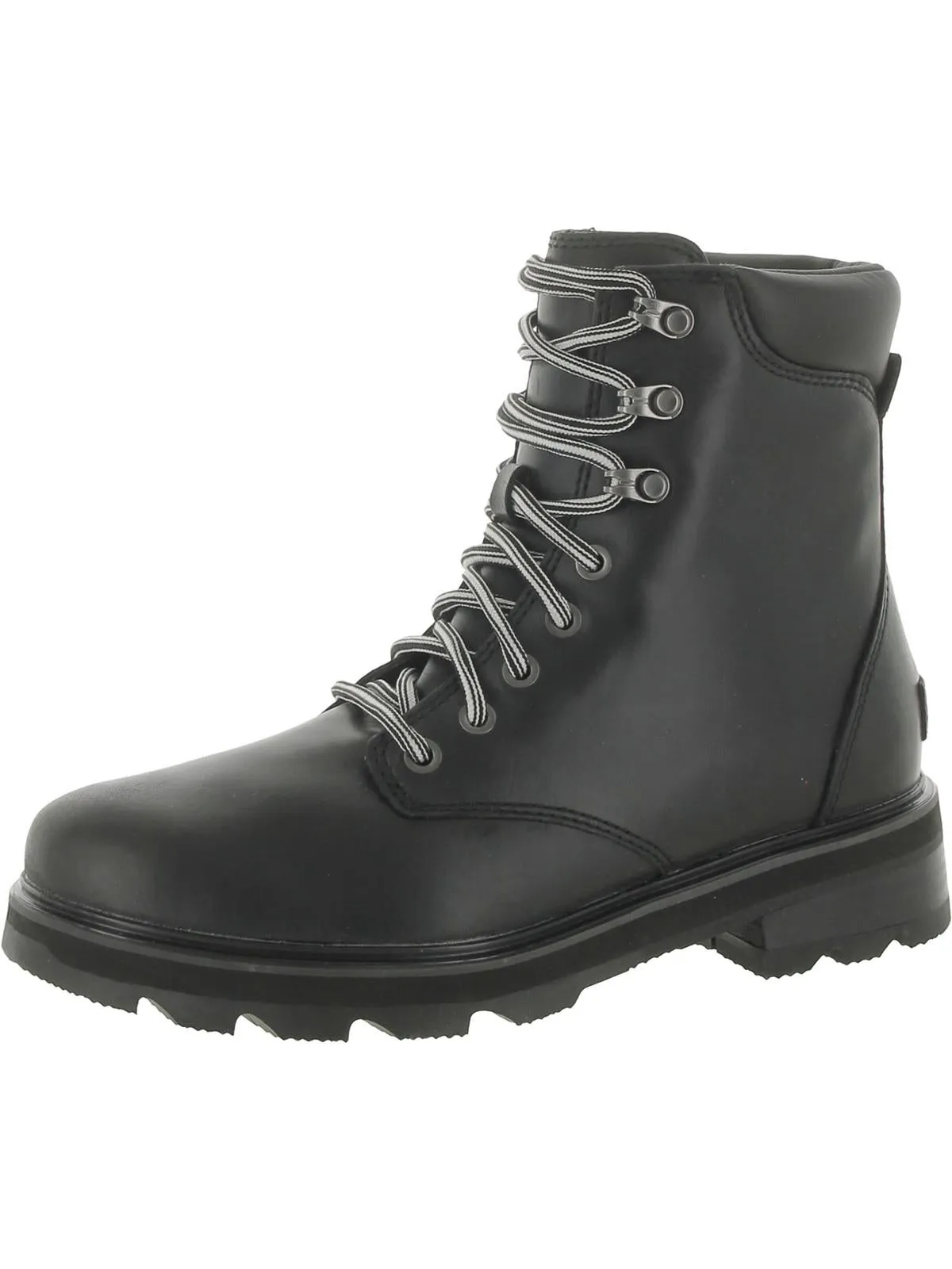 Lennox Lace STKD Womens Leather Booties Ankle Boots