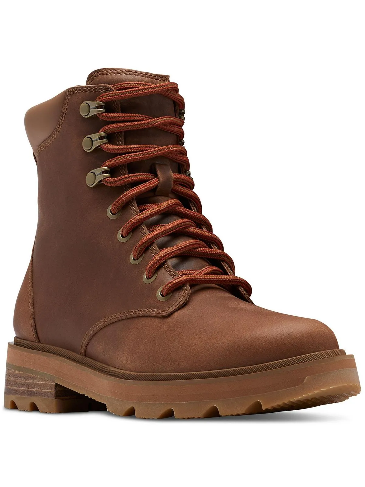 Lennox Lace STKD Womens Leather Booties Ankle Boots