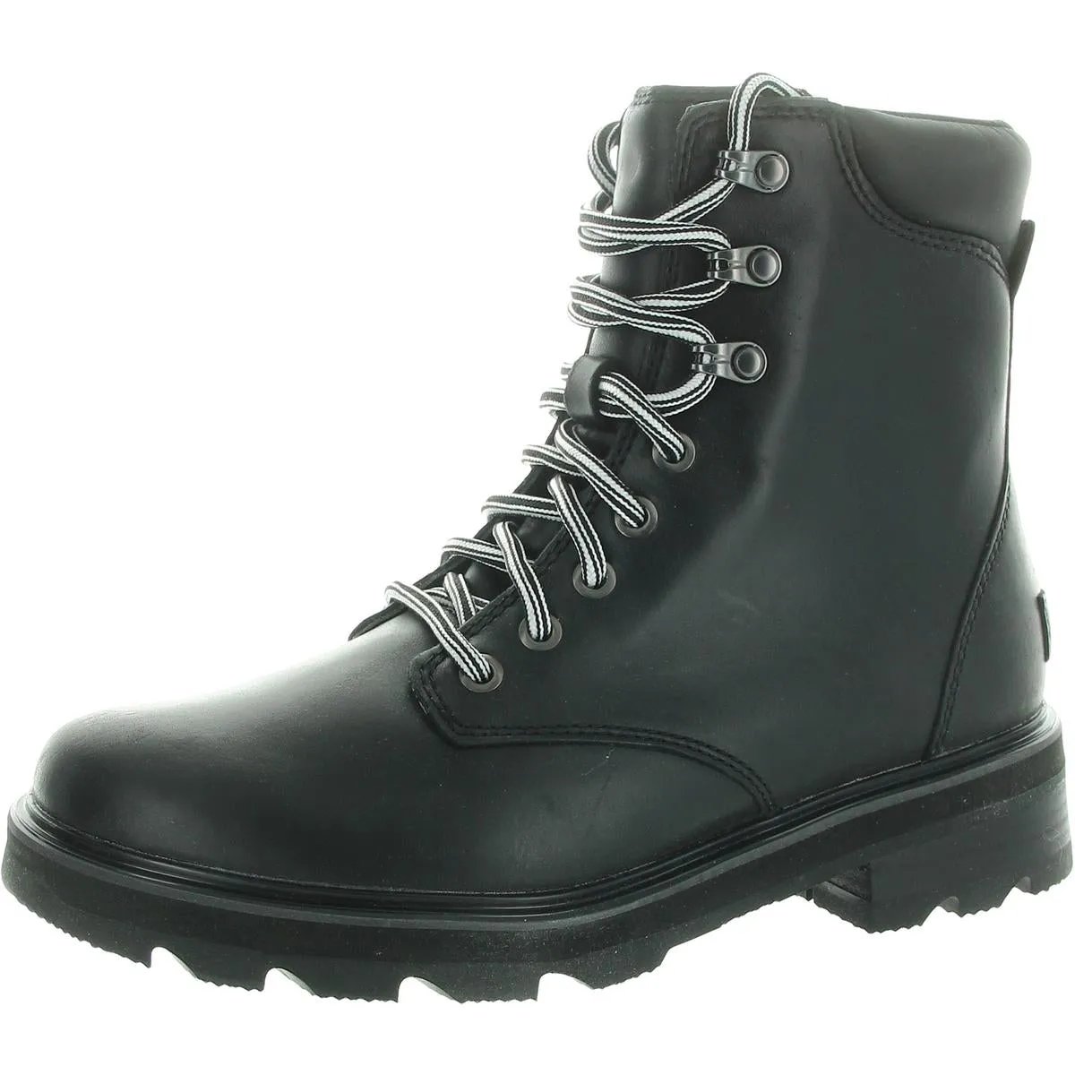 Lennox Lace STKD Womens Leather Booties Ankle Boots