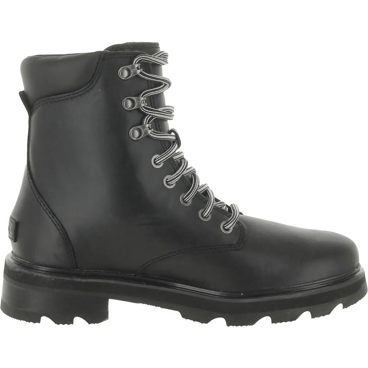 Lennox Lace STKD Womens Leather Booties Ankle Boots