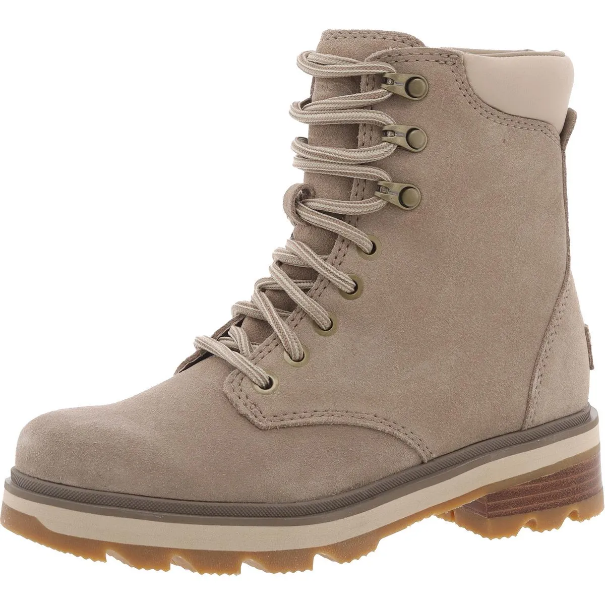 Lennox Lace STKD Womens Leather Booties Ankle Boots