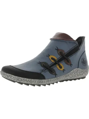 Liv 82 Womens Faux Leather Ankle Booties