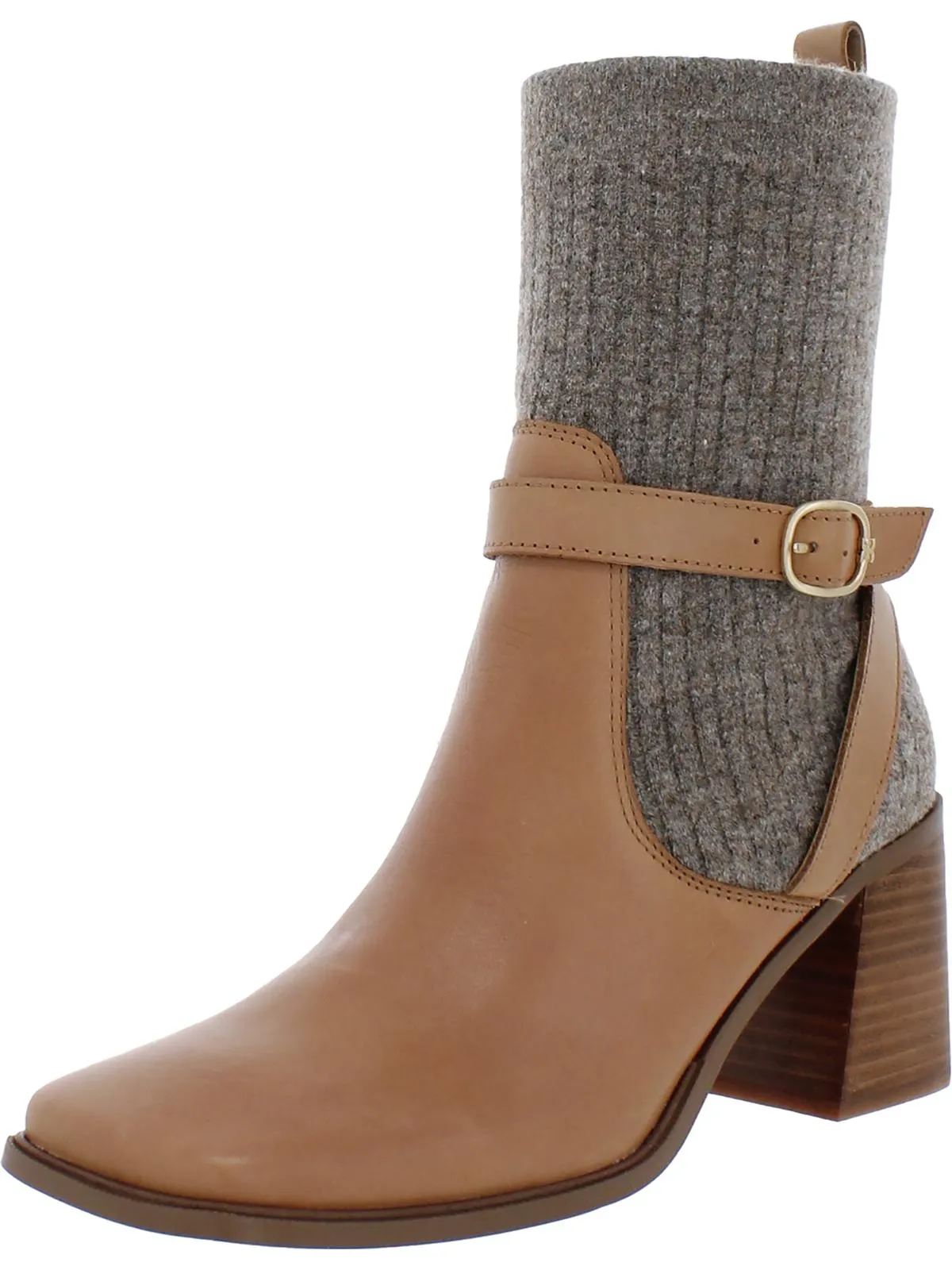 Marci Womens Leather Sock Ankle Boots