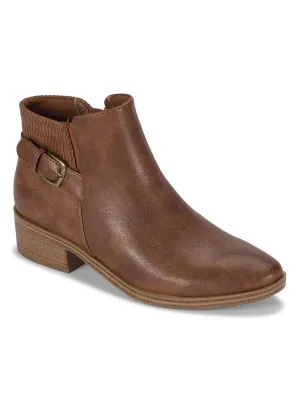 Marconi Womens Faux Leather Snake Print Booties