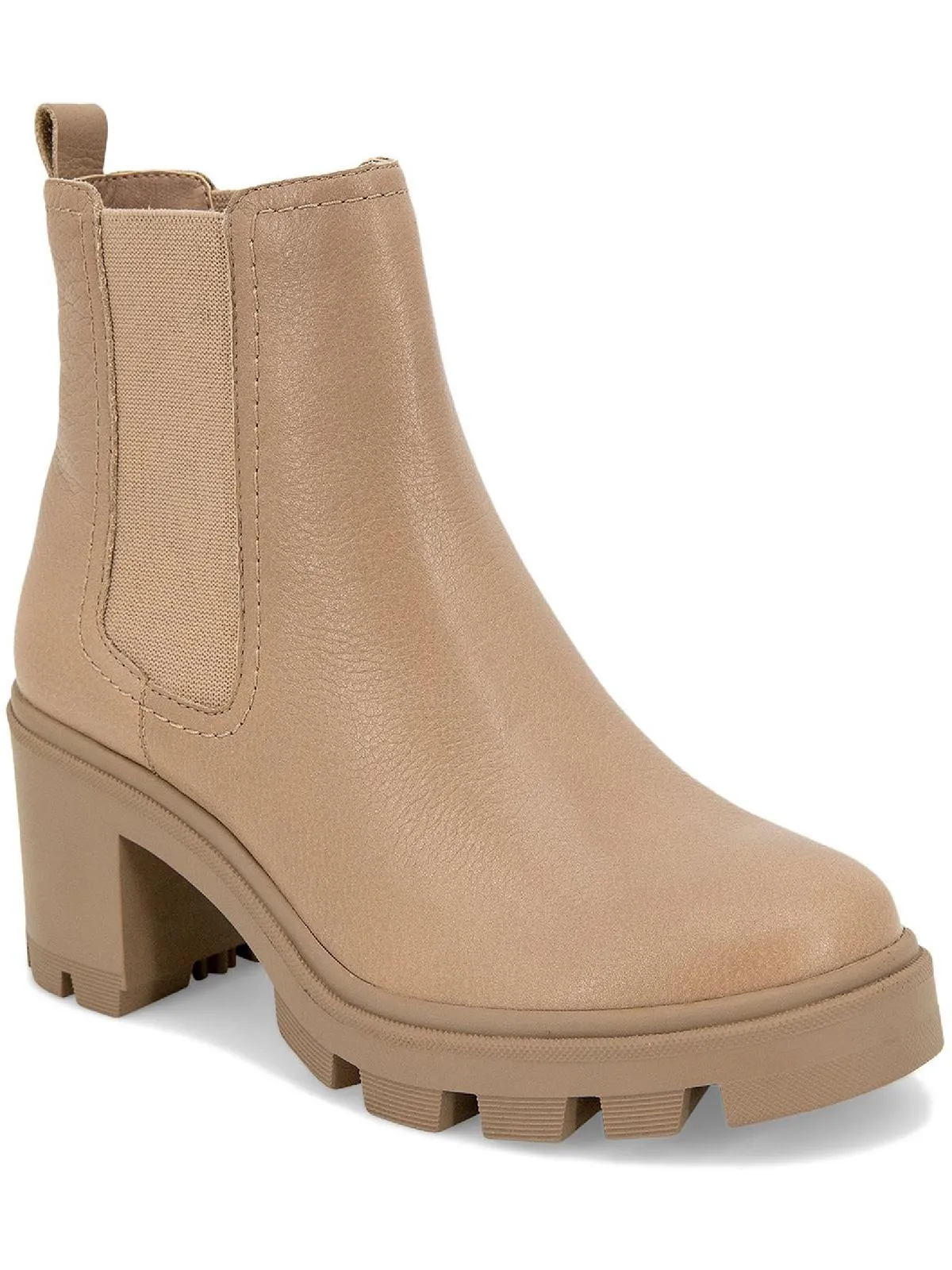 Marion Womens Lugged Sole Slip On Ankle Boots
