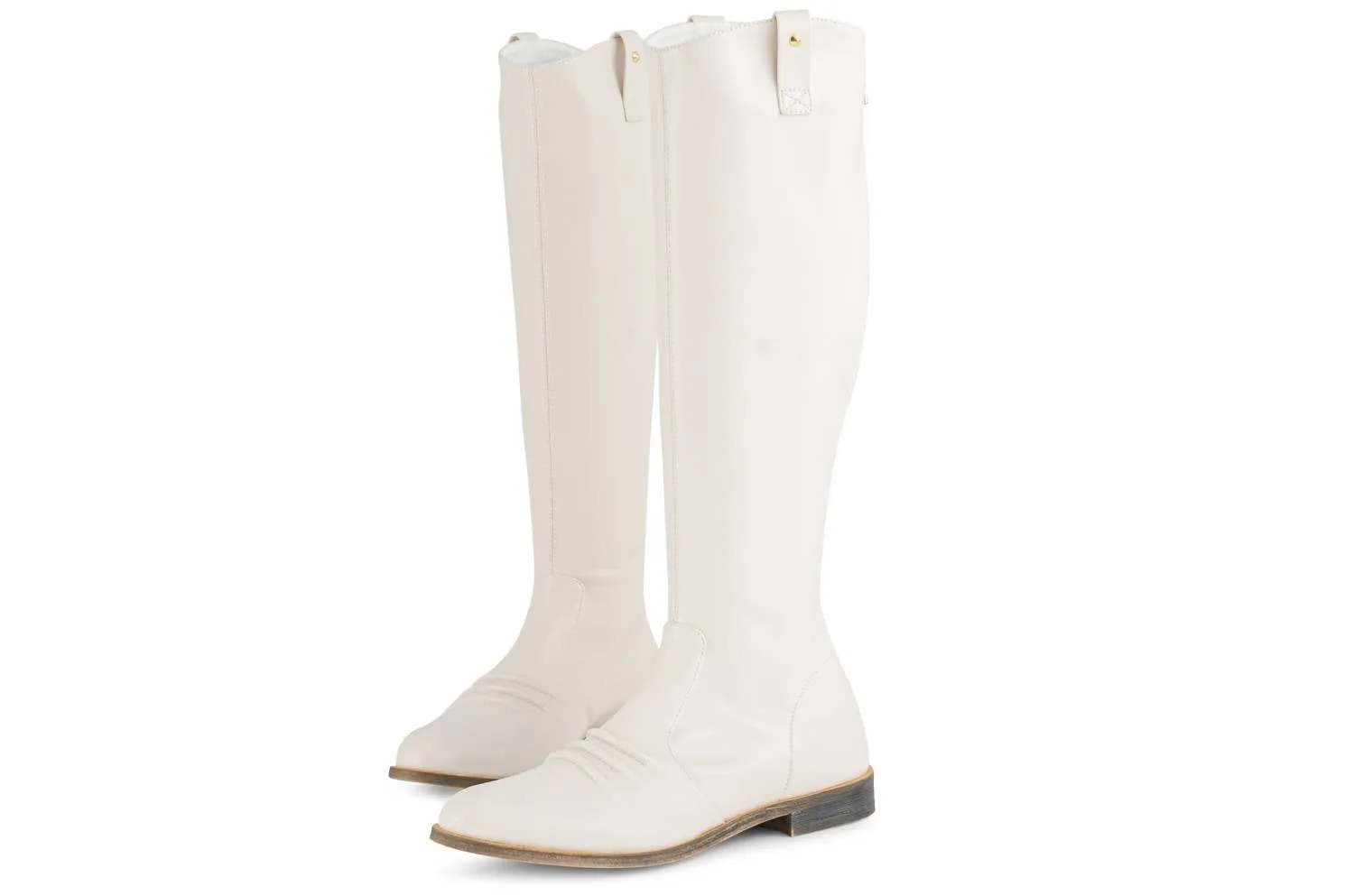 Mase Boots In Ivory Leather